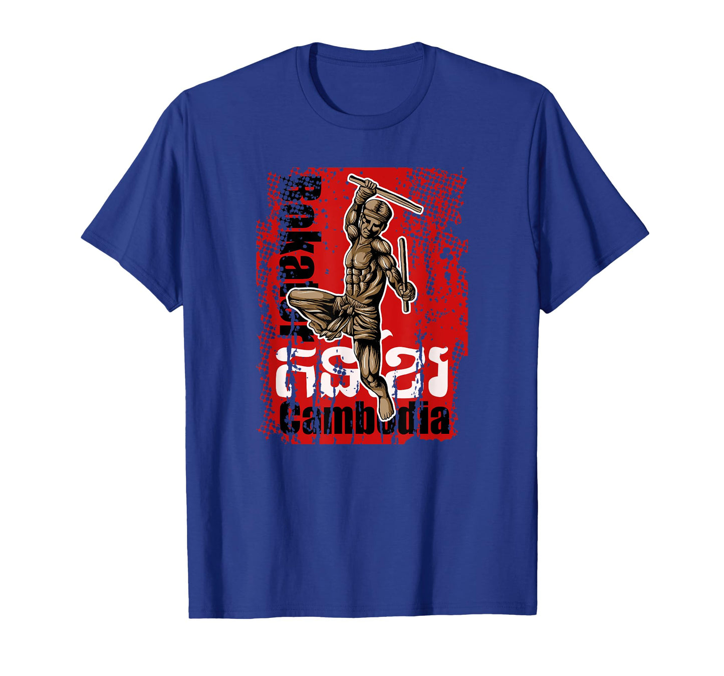 Cambodia Cambodian Proud Khmer Flag Bokator Material Arts T-Shirt