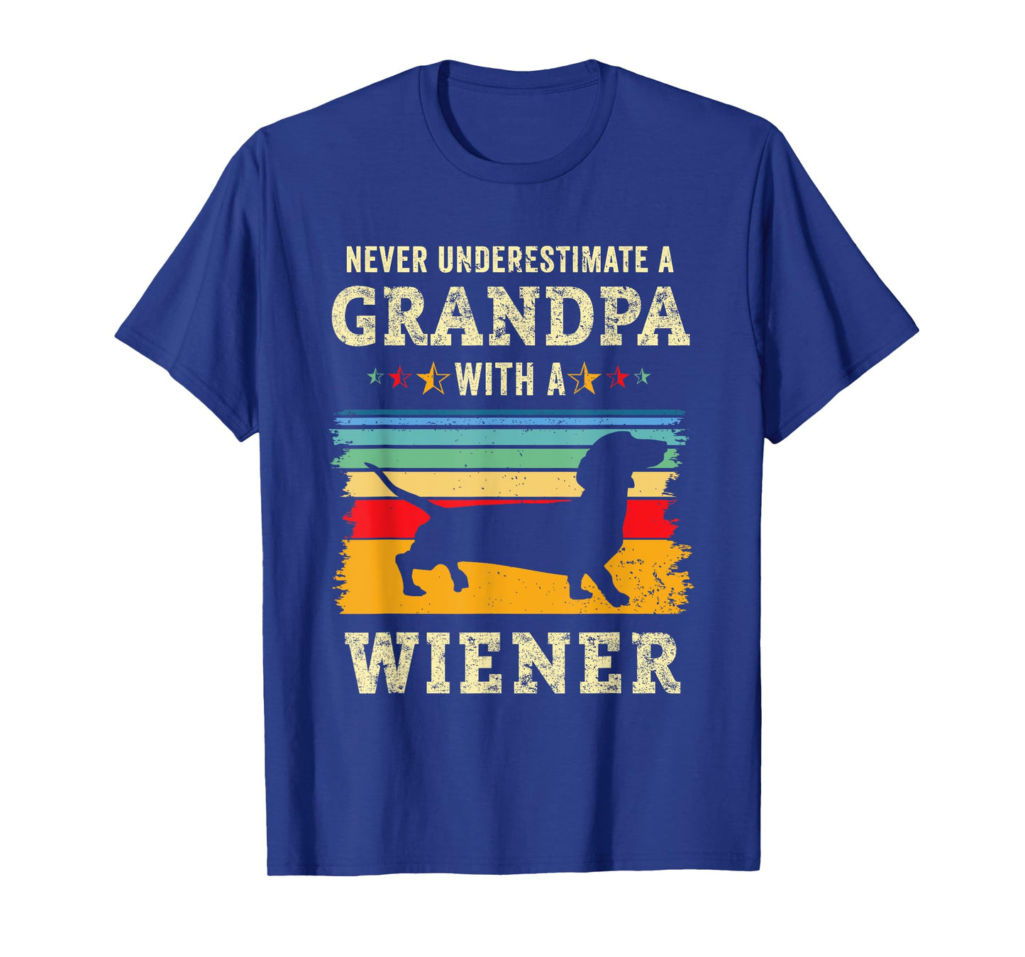Funny Wiener Dog Grandpa Humor Dachshund Grandfather Doxie T-Shirt