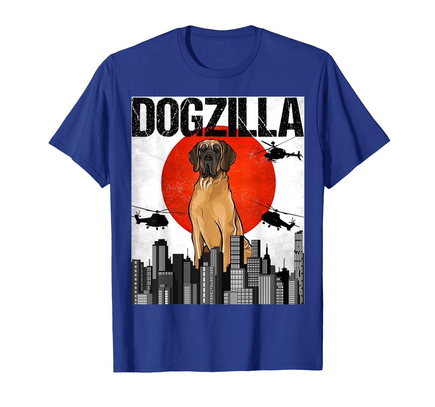 Funny Vintage Japanese Dogzilla Brown Great Dane T-Shirt