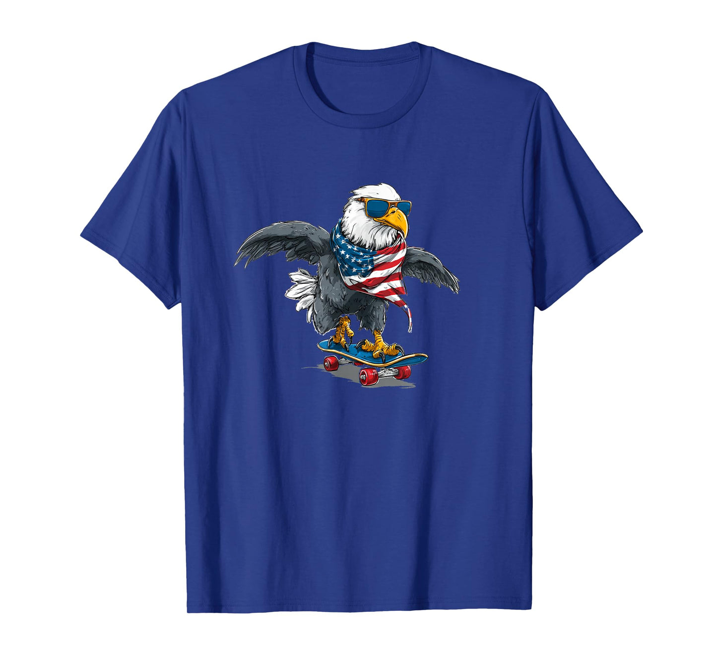 Nice USA Colors with Skateboard and Eagle T-Shirt