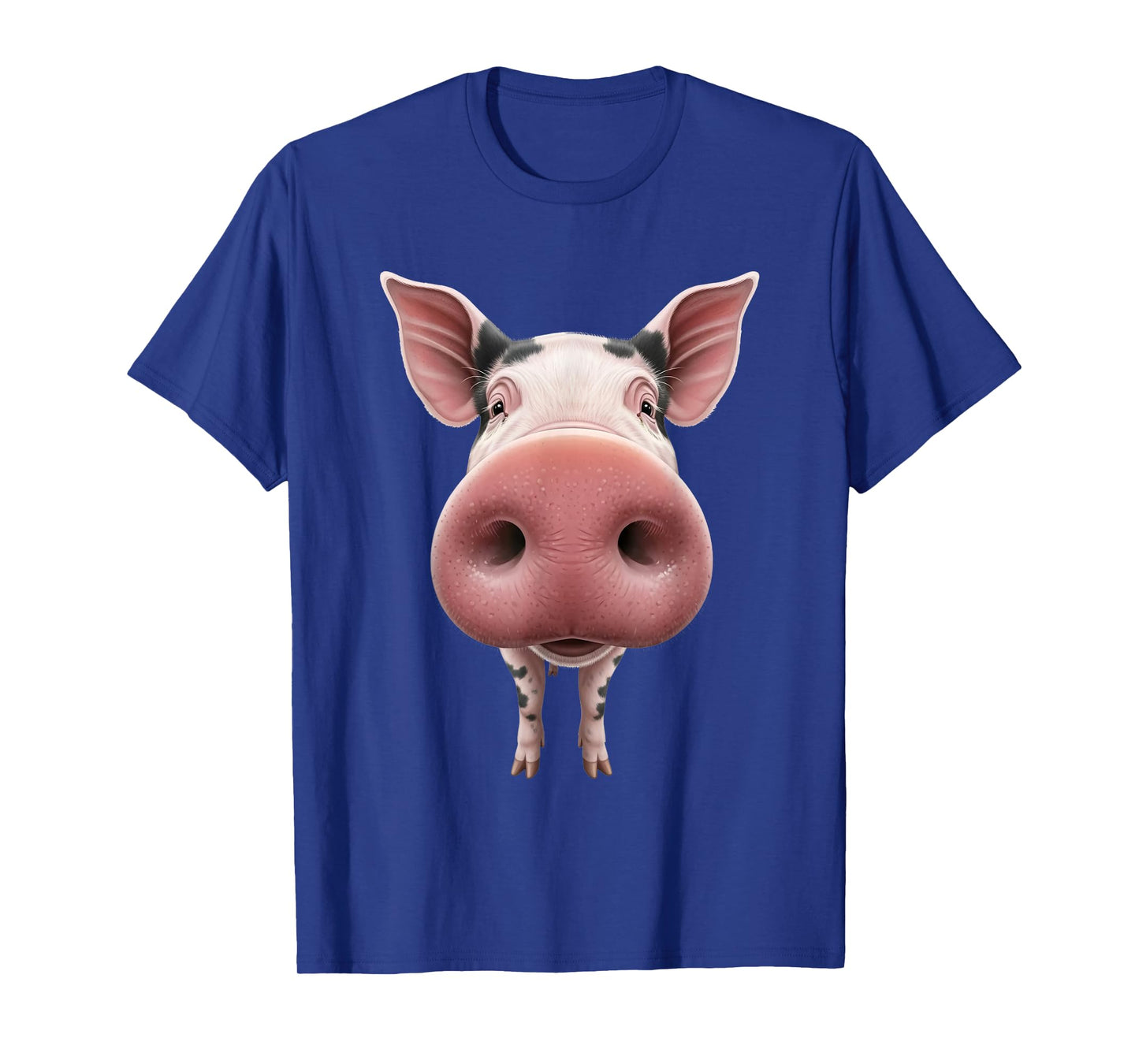 Pig Face Cartoon Animal Lover Funny Farm Humor T-Shirt
