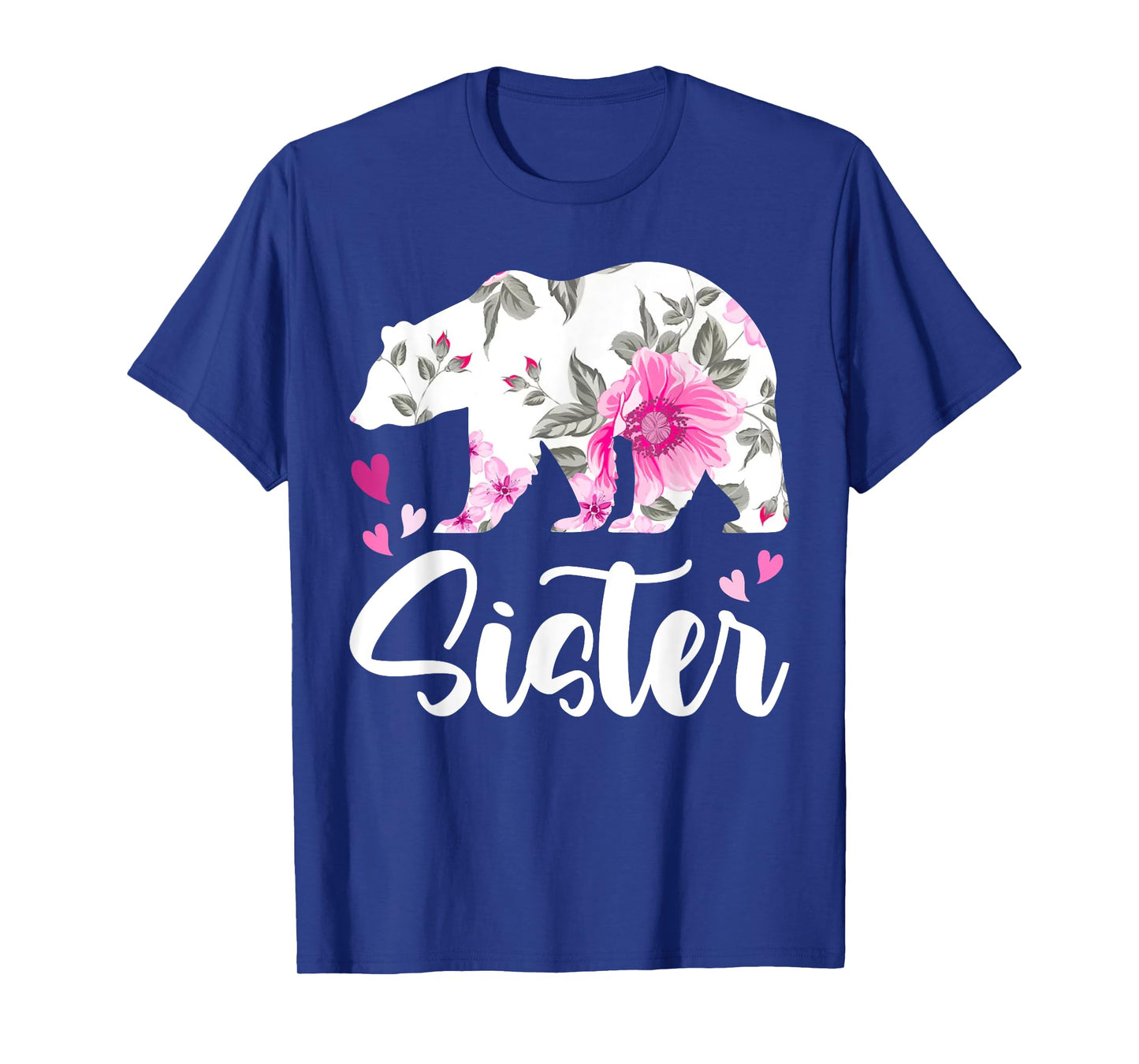 Floral Sister Bear Matching Family Bear, Sister Bear T-Shirt