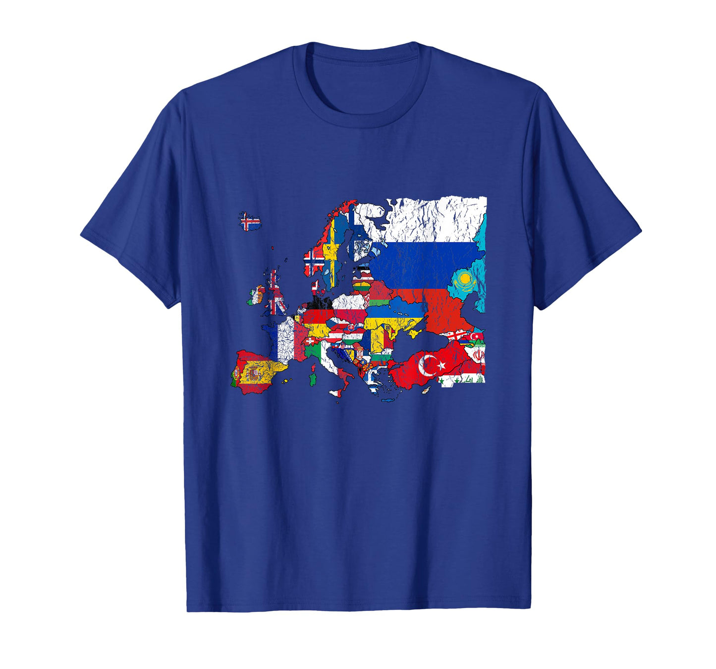 Europe Map with Flags T-Shirt T-Shirt