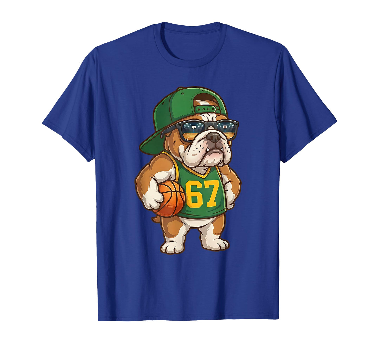 Bulldog Basketball 67 Gen Alpha Slang Sports Dog Boys Kids T-Shirt