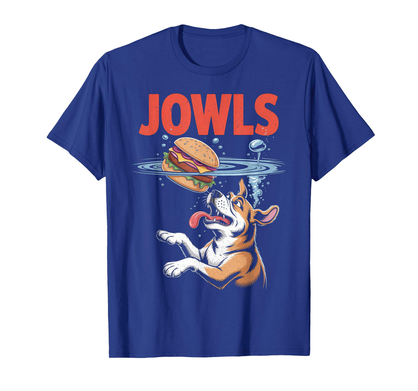 Funny Dog Jowls Burger, Puppy Lover T-Shirt