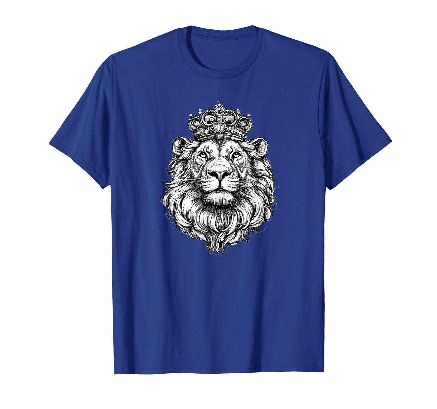 Lion King with Crown for a Royal Touch for Lions Lovers T-Shirt
