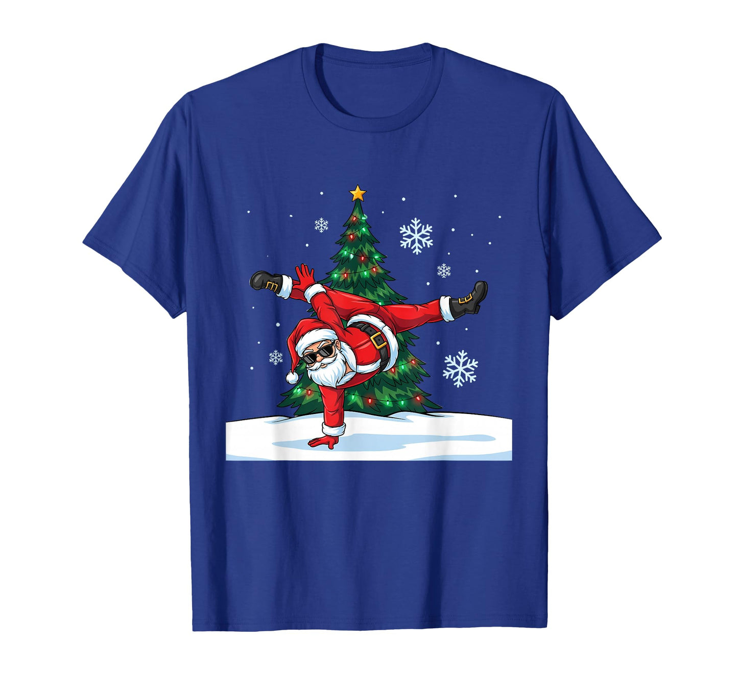 Merry Christmas Santa Playing Gymnastics Sport Lovers T-Shirt