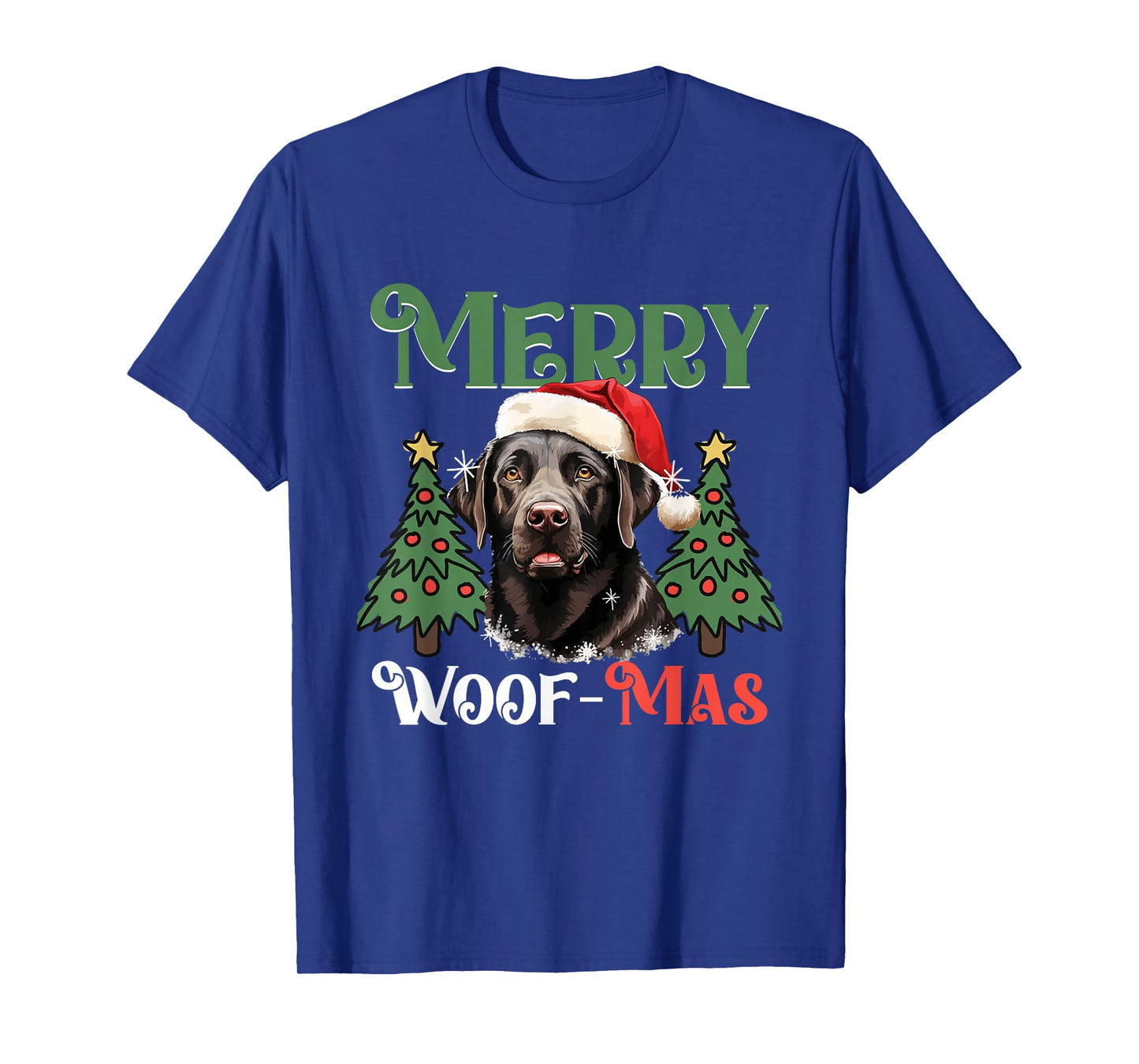 Labrador Retriever Merry Woof-mas Christmas X-mas T-Shirt