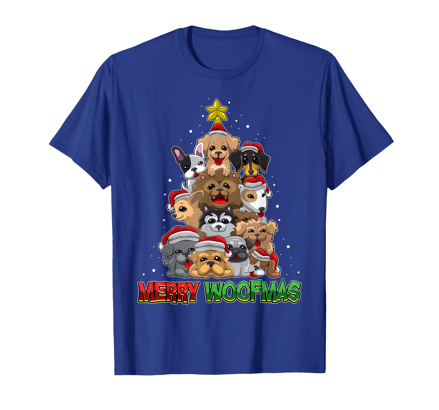 Merry Woofmas - Merry Christmas For Dog Lovers T-Shirt