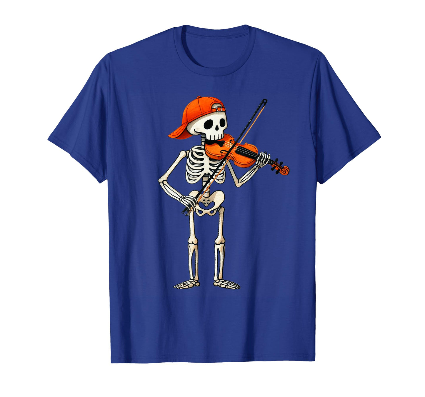 Skeleton Violinist Halloween Costume Violin Men Boys Kids T-Shirt