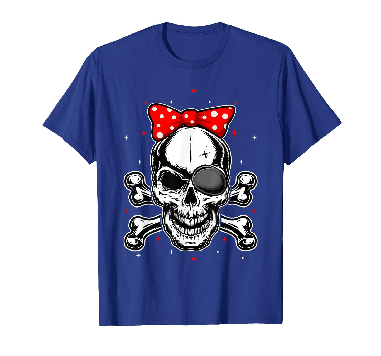 Women & Girls Cute Pirate Skull Crossbones T-Shirt