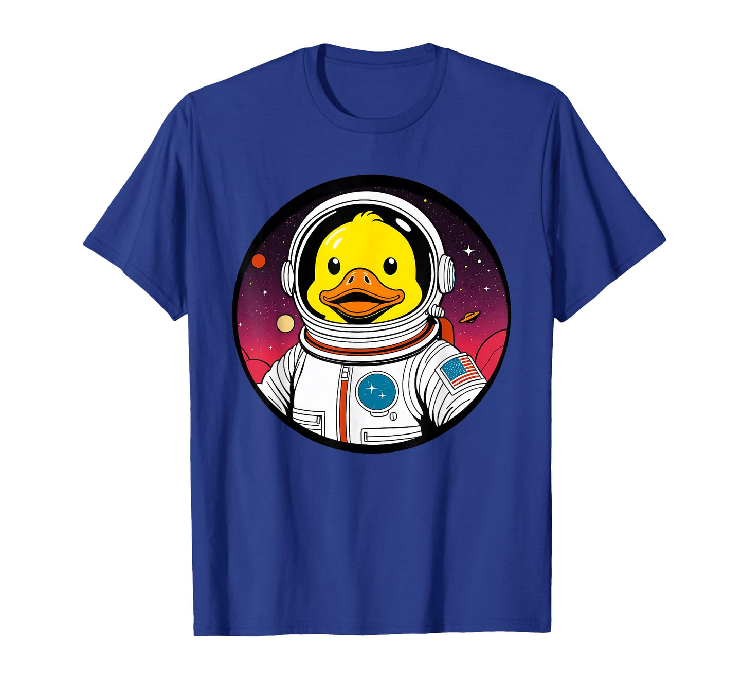Cute Rubber Duck Space Astronaut Duck Lovers Men Women Kids T-Shirt