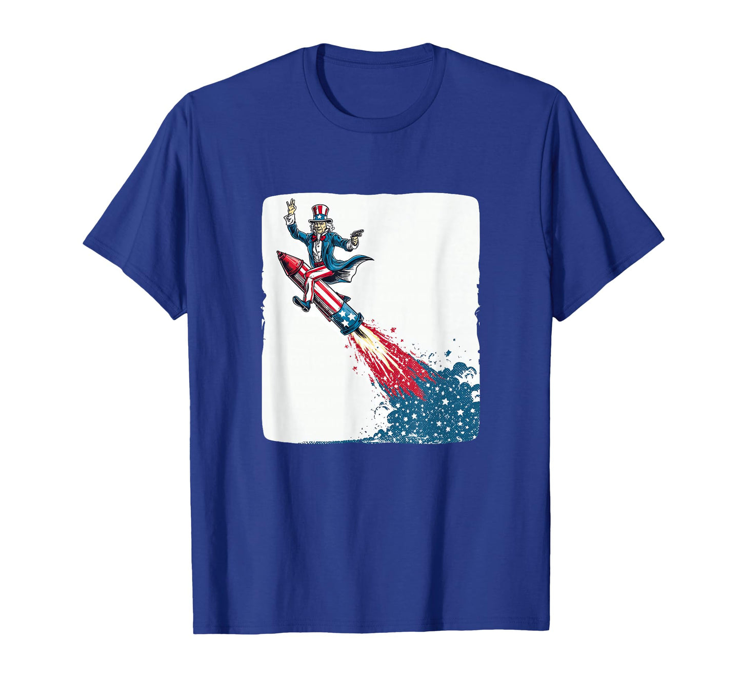 Funny Sam Rocket for Space and US Colors Lovers T-Shirt