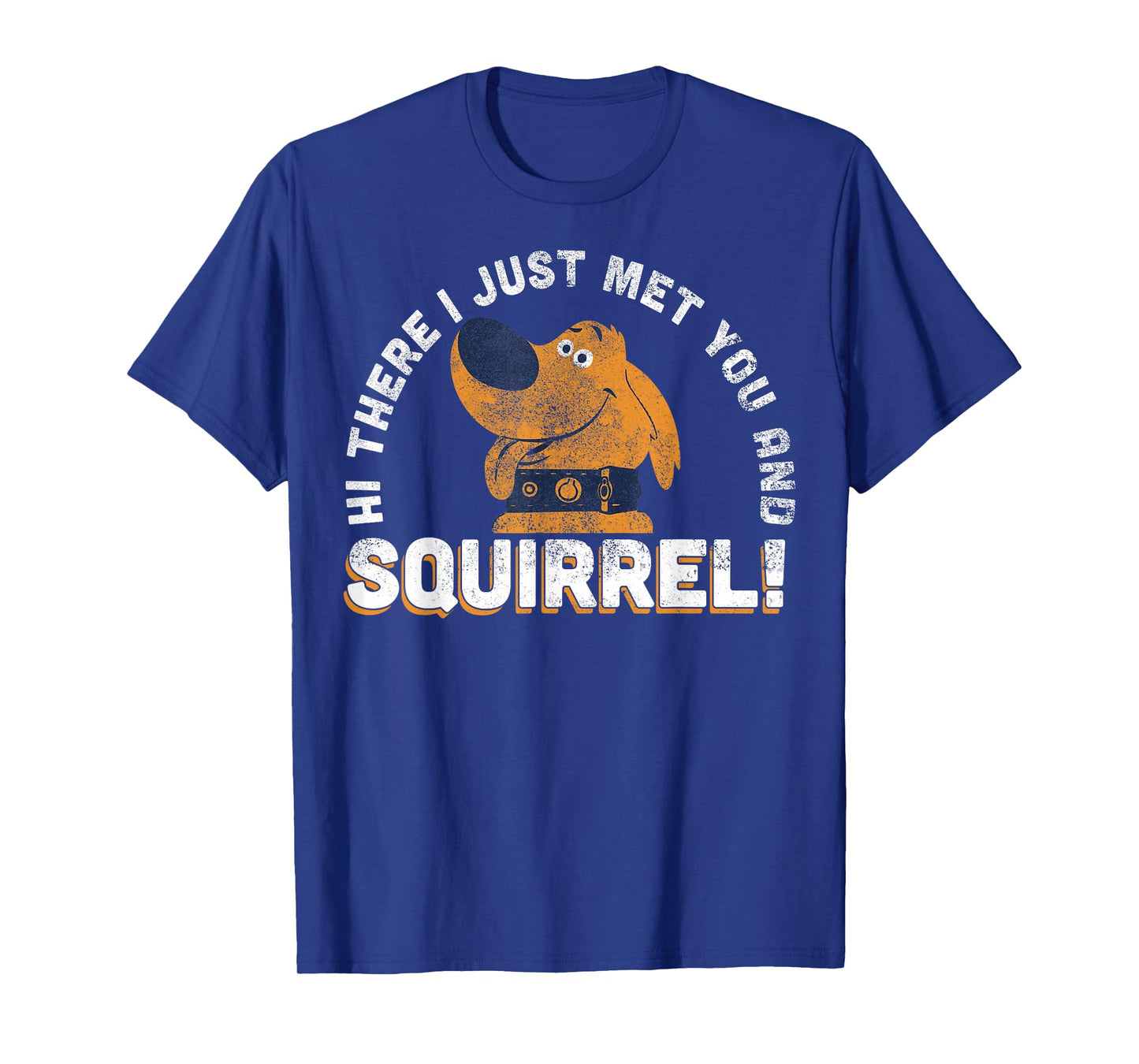 Disney Pixar Up Vintage Dug Just Met You and Squirrel Logo T-Shirt