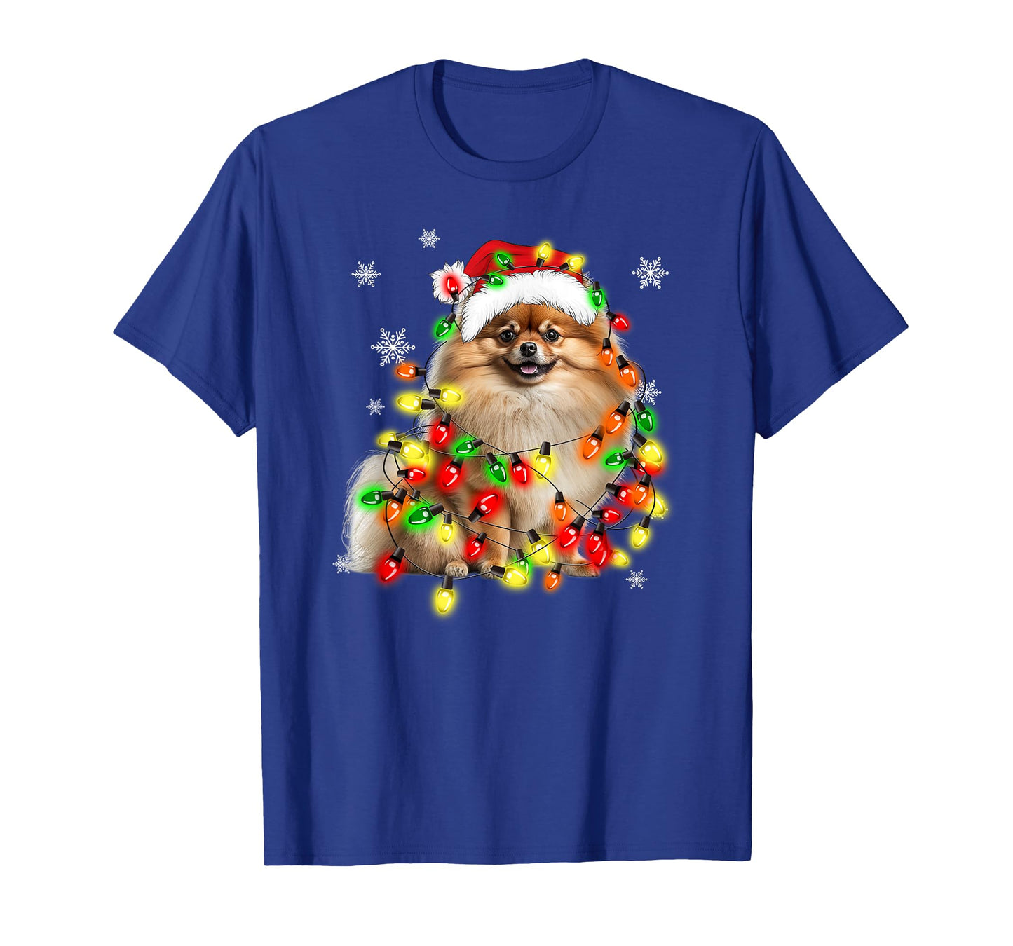 Pomeranian Dog Family Matching Christmas T-Shirt, Unisex-Adults/Kids, Black, Small, Short Sleeve, Cotton Blend, Novelty, Christmas, Dog Lovers, Families