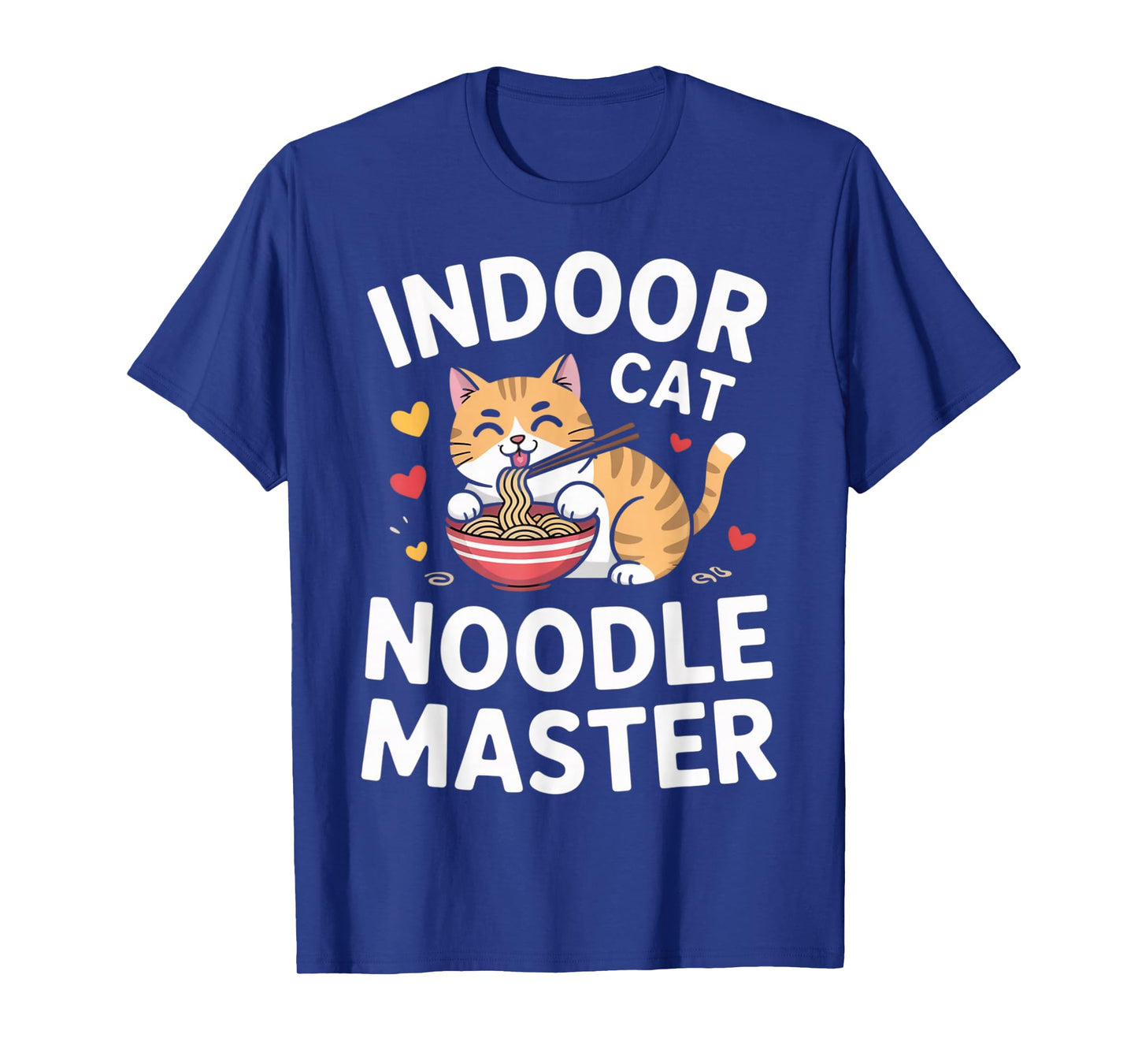 Indoor Cat Noodle Master Kawaii Ramen Cat Lover T-Shirt