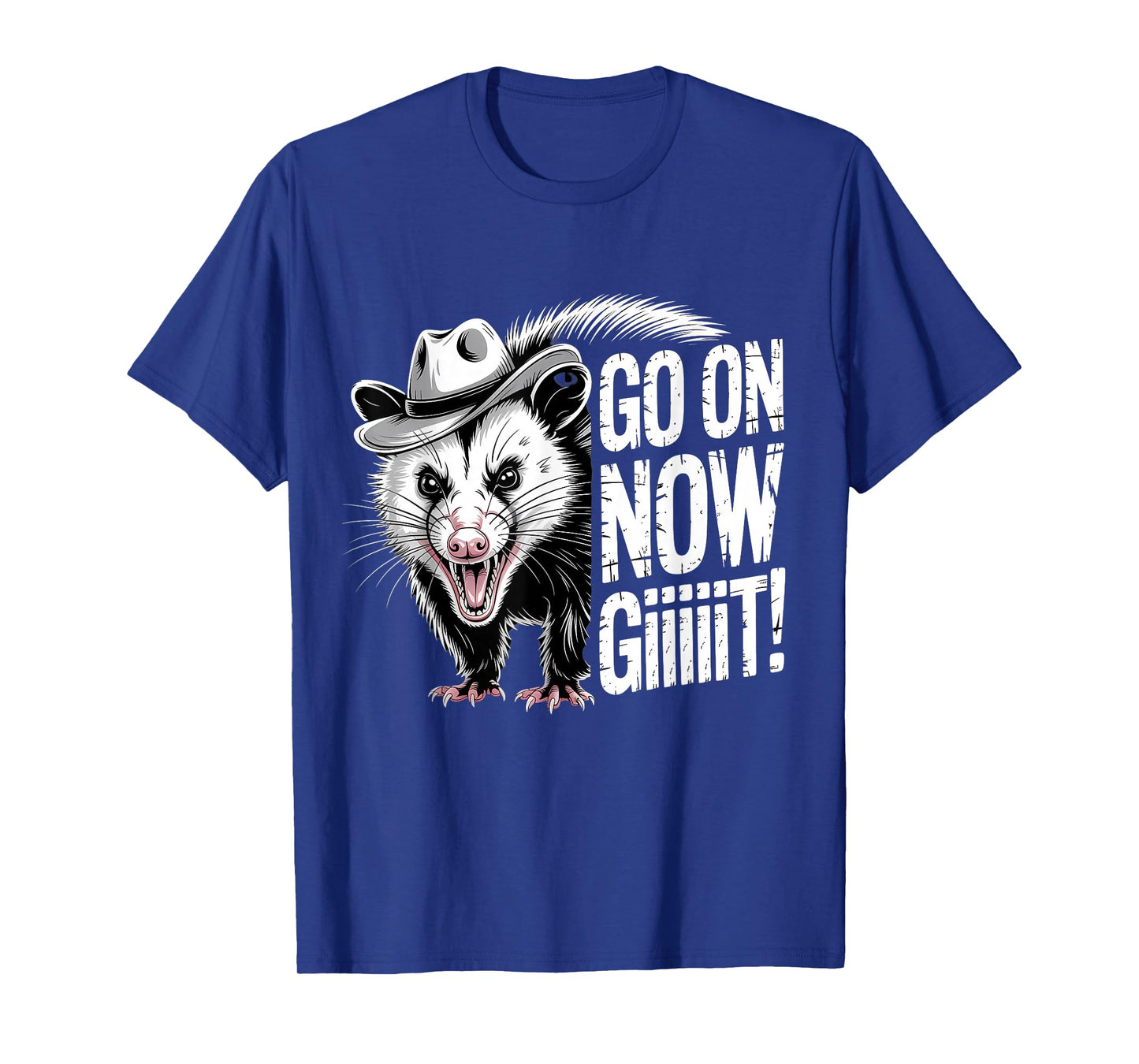 Go On Now Git Western Country Possum Vintage Cowboy Opossum T-Shirt