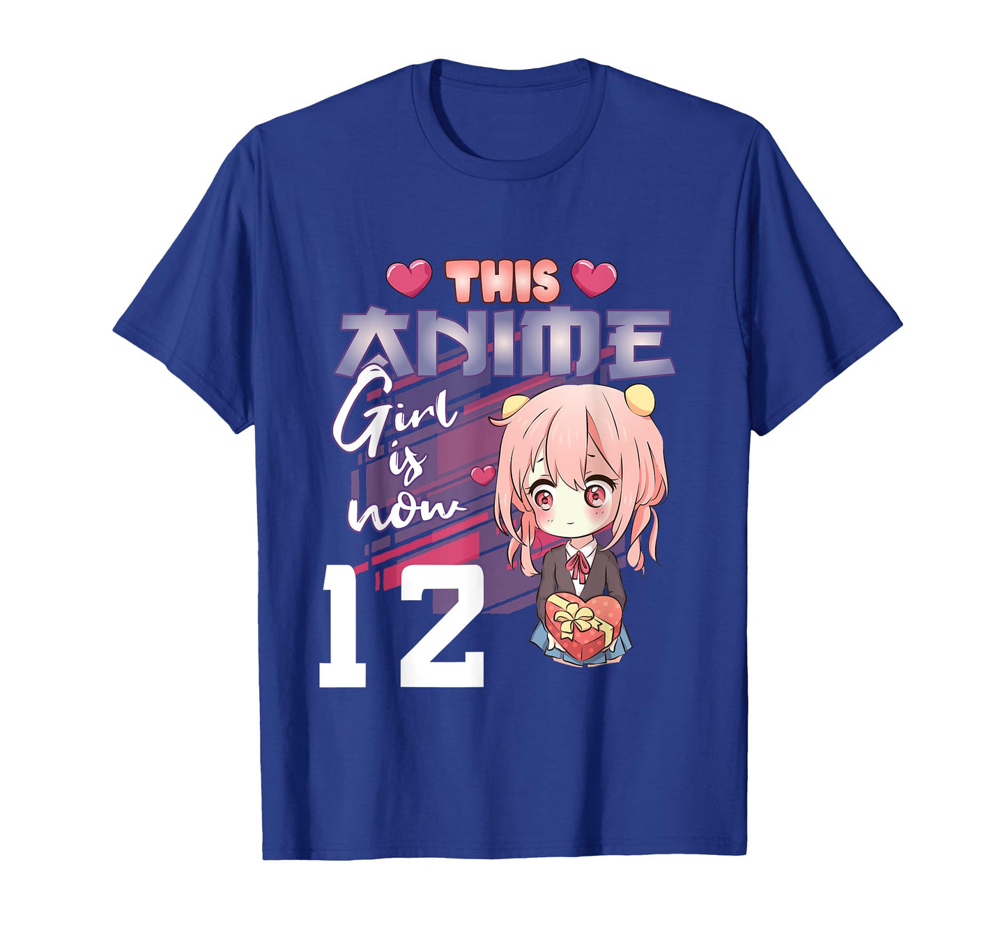 This Anime Girl Is Now 12 Years Old Anime 12th Birthday Girl T-Shirt