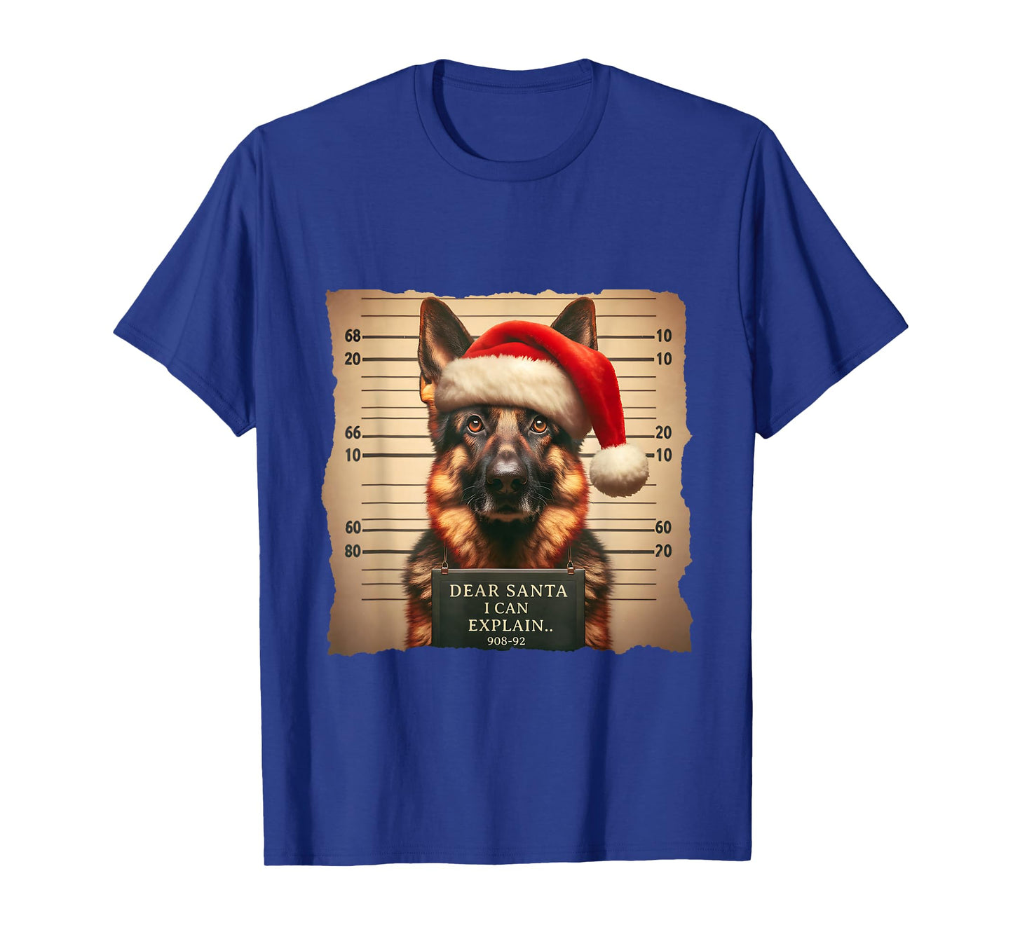 German Shepherd Dog Christmas Dear Santa I Can Explain T-Shirt