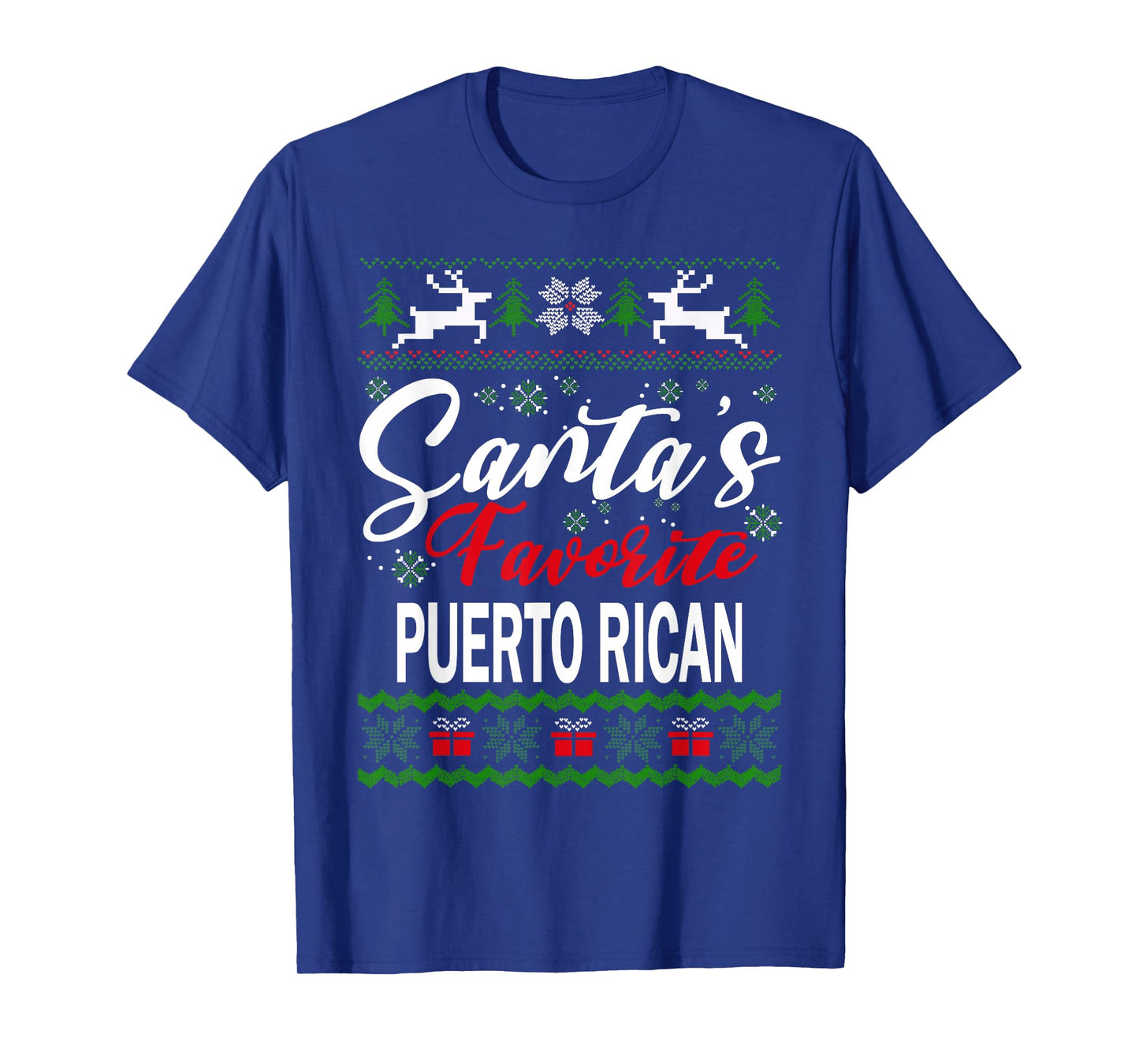 Santas Favorite Puerto Rican Puerto Rico Christmas Ugly Xmas T-Shirt
