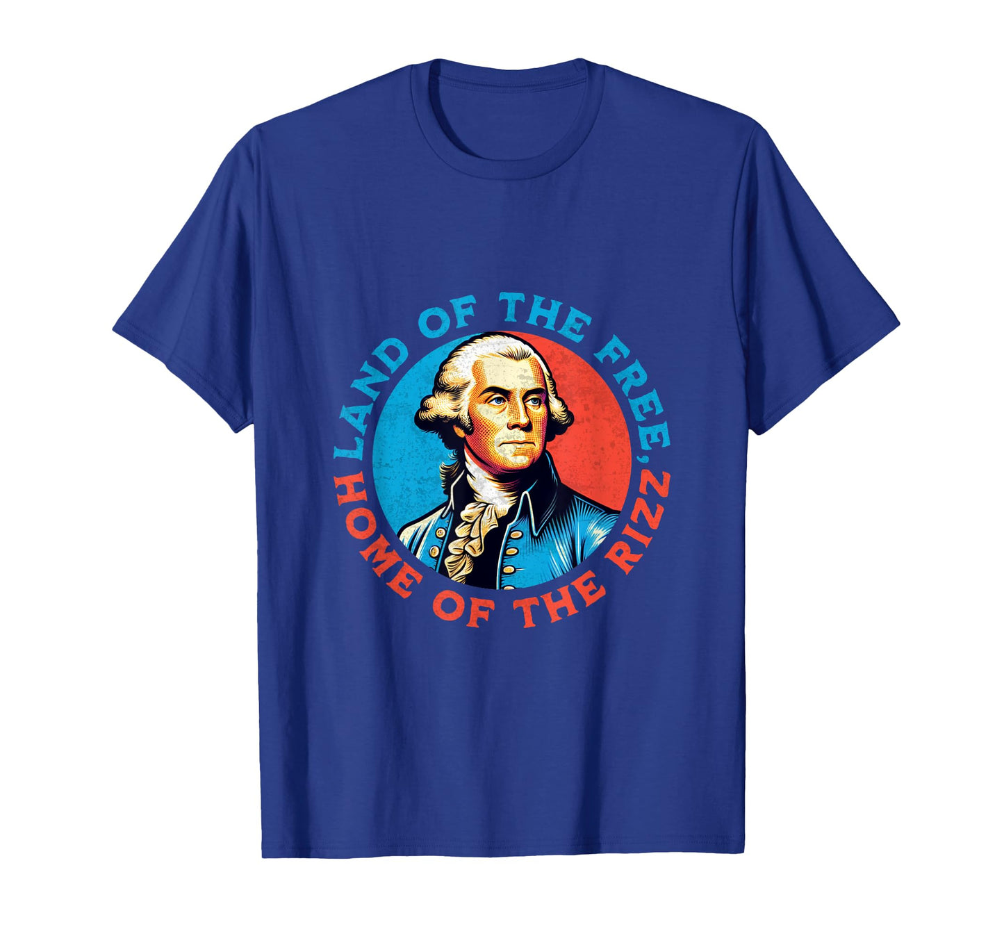 Land of the Free George Washington Funny 4th of July Men T-Shirt
