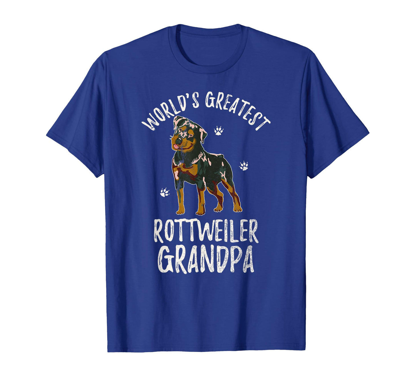 World's Greatest Rottweiler Grandpa Funny Rottie Puppy Lover T-Shirt