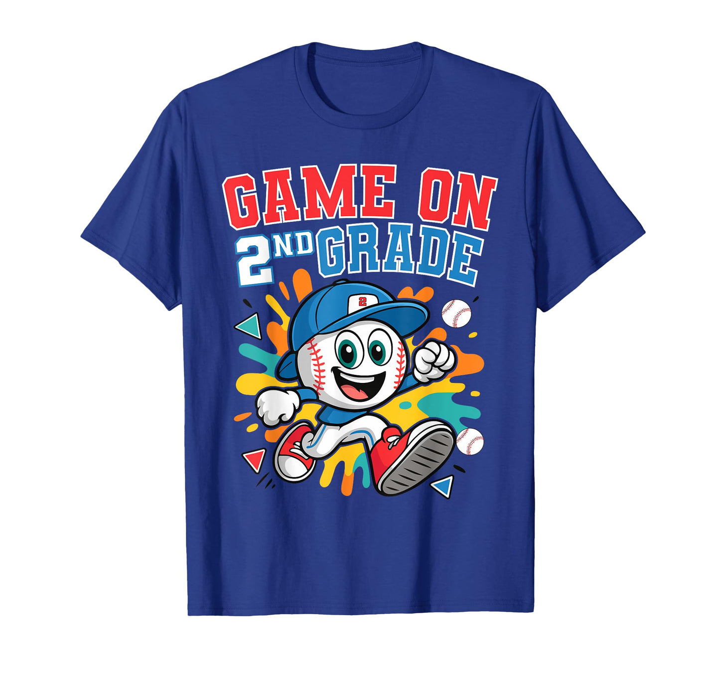 2nd Grade Back to School Baseball Drip Game On Funny T-Shirt