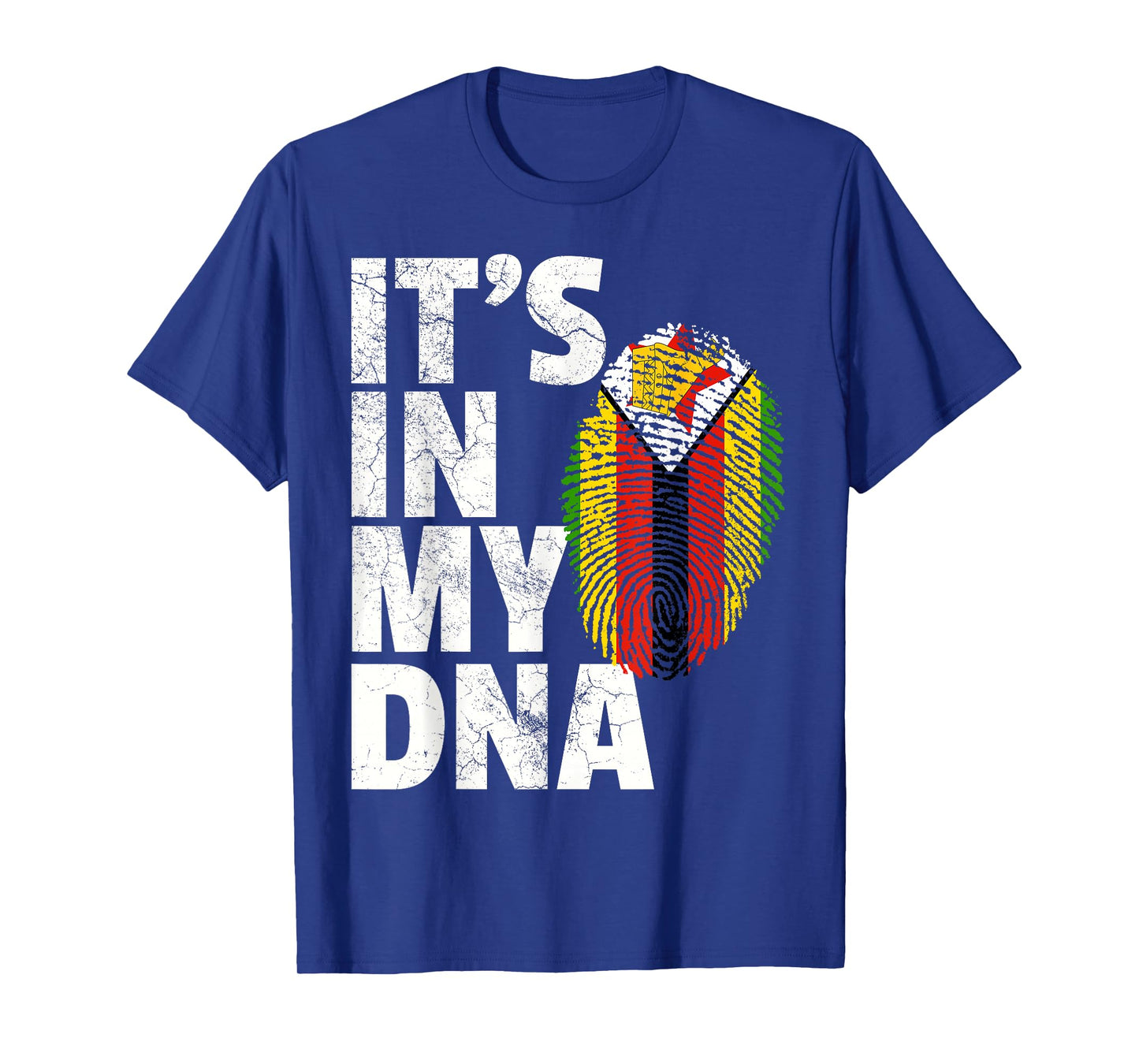 IT'S IN MY DNA Zimbabwe Flag Pride National Country Roots T-Shirt