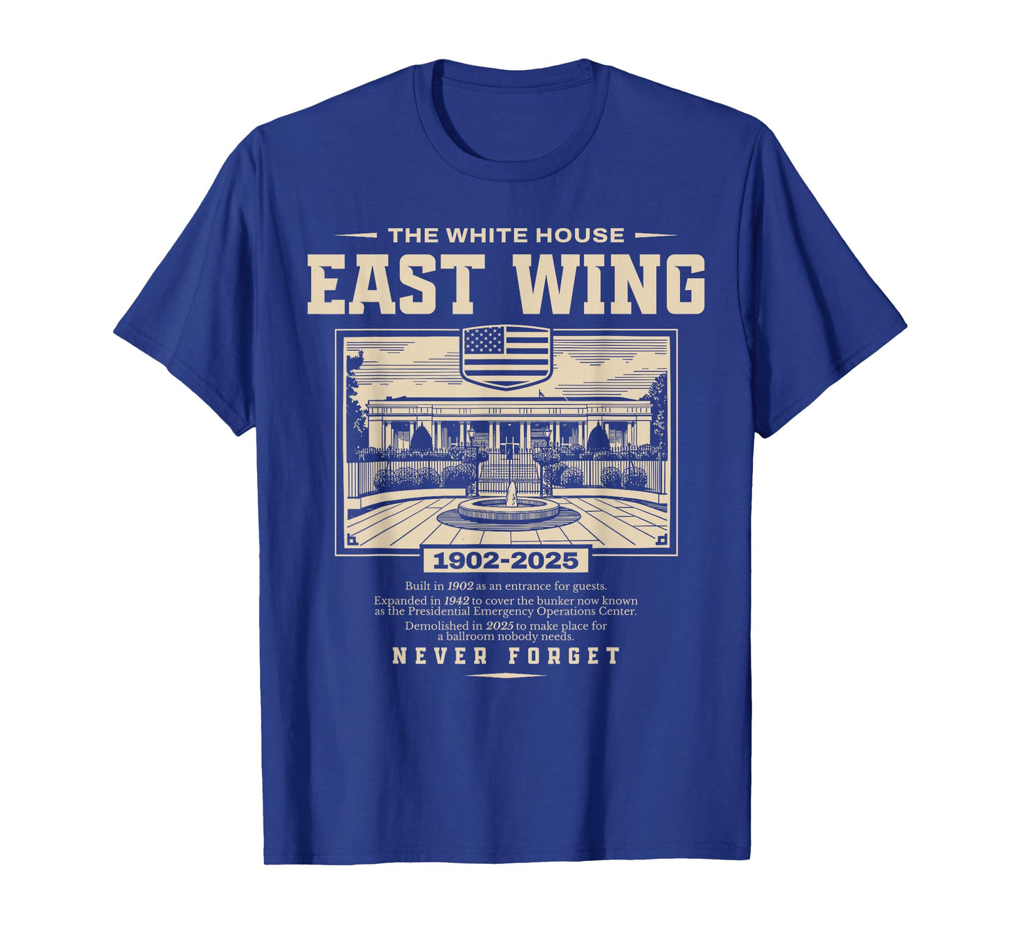 East Wing History 1902 1942 2025 T-Shirt