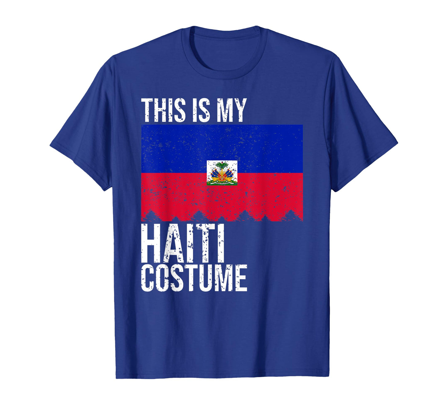 Vintage This is my Haiti Flag Costume For Halloween T-Shirt