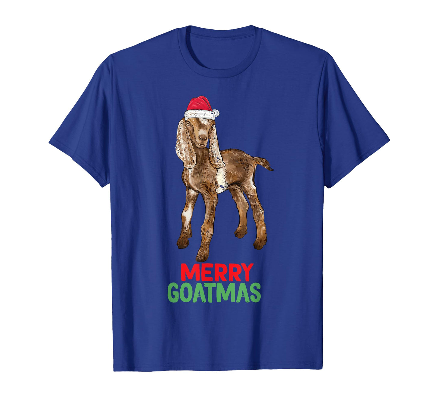 Goat mom tee for men women girls boys Nubian Goat Christmas Merry Goatmas T-Shirt