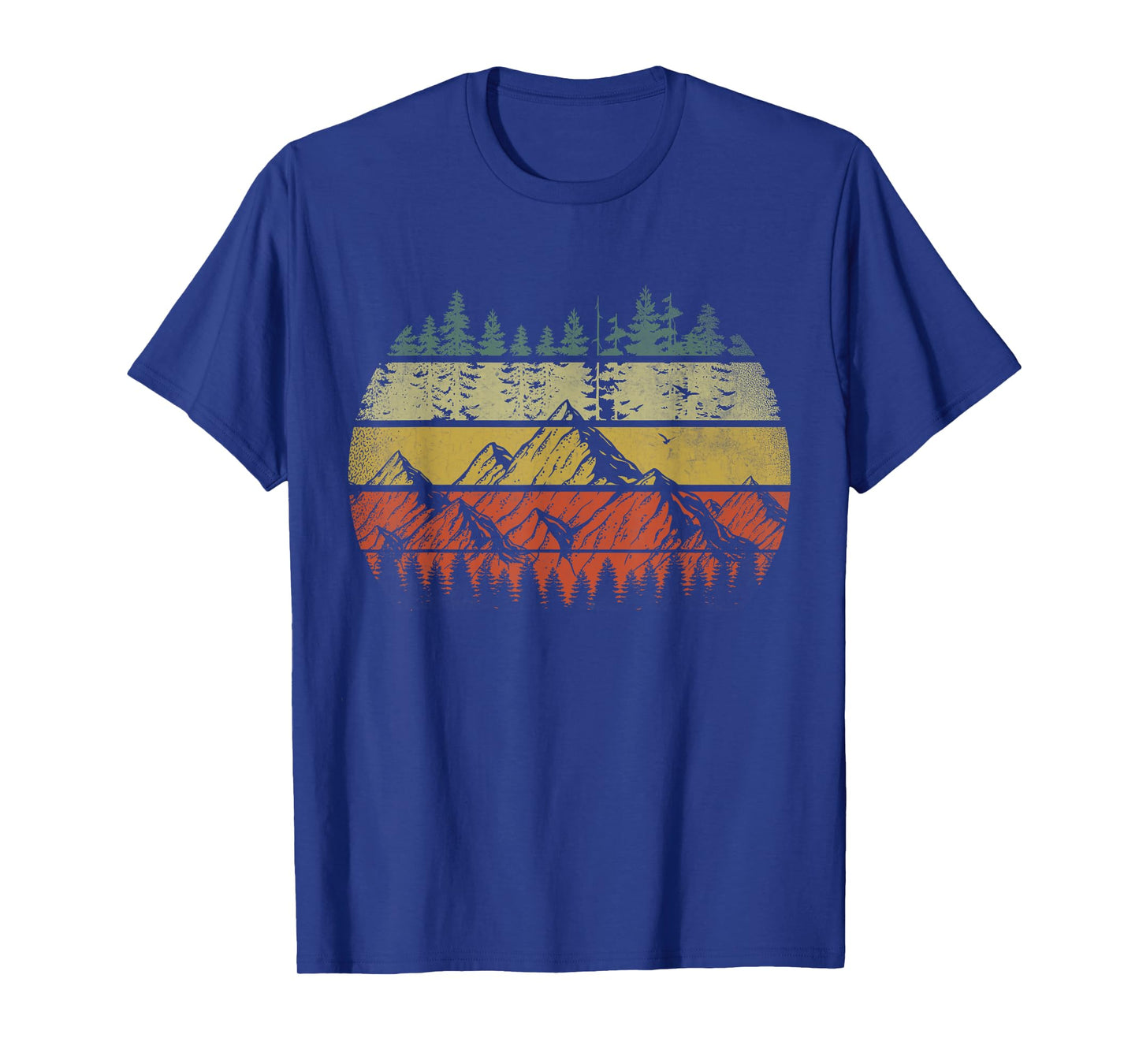 Wildlife Trees Outdoors Nature Retro Forest T-Shirt