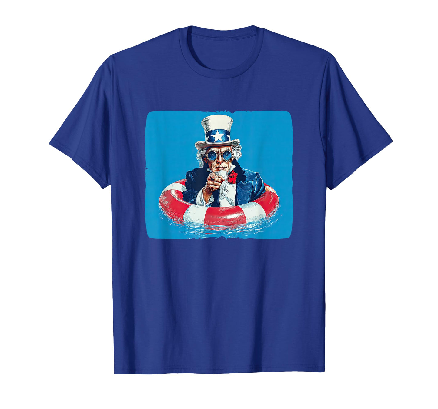 Awesome Sam in Pool for Ring and Vacation Lovers T-Shirt