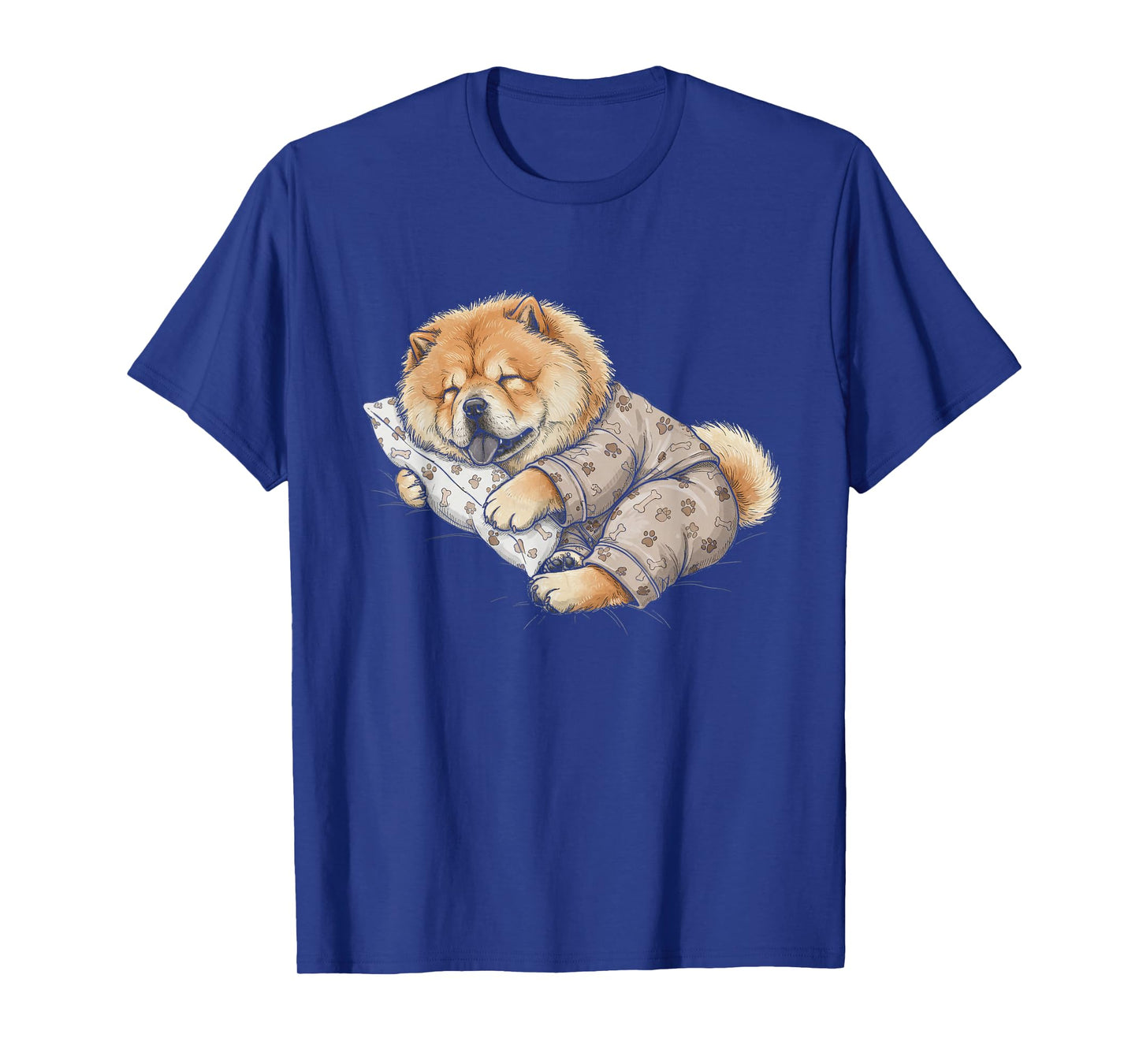 Funny Sleepy Chow Chow Pajama Men Women Kids T-Shirt