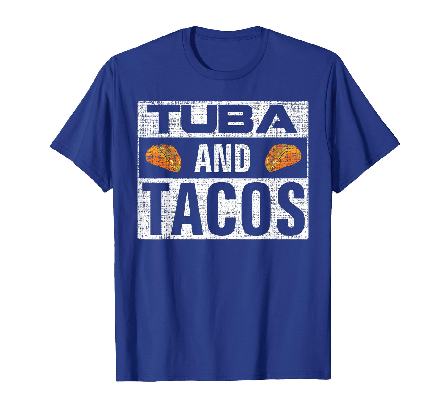 Vintage Tuba and Tacos Funny Music Orchestra Player Gift T-Shirt