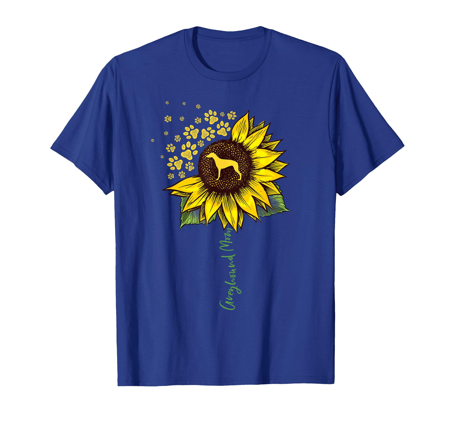 Greyhound Mom Sunflower Greyhound Gifts Dog Mom Mama T-Shirt