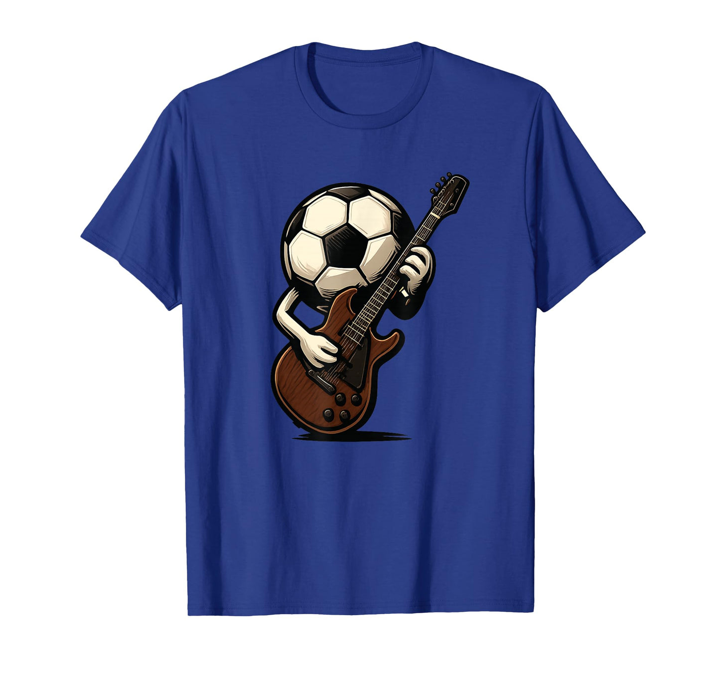 Awesome Soccer with Guitar for a Cool Rocking Look T-Shirt