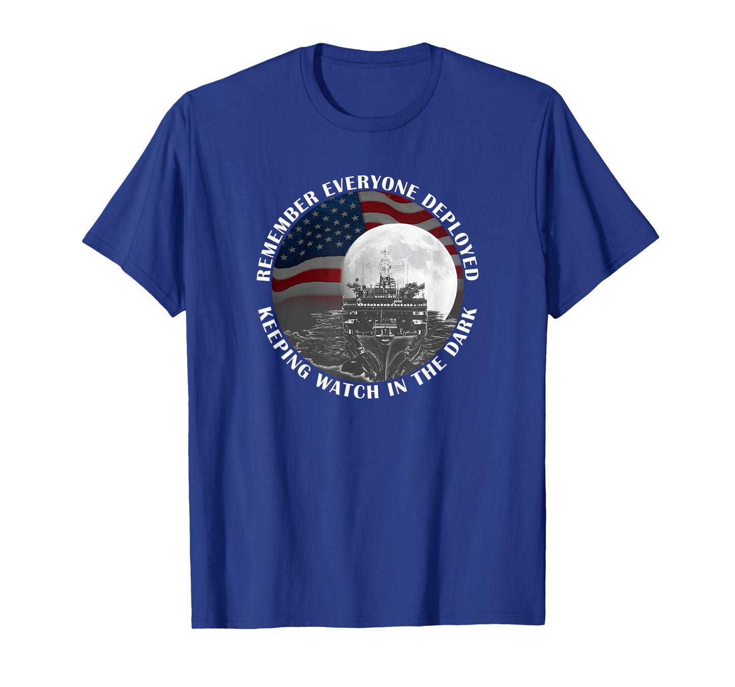 RED Friday Remember Everyone Deployed Military Ship Flag T-Shirt