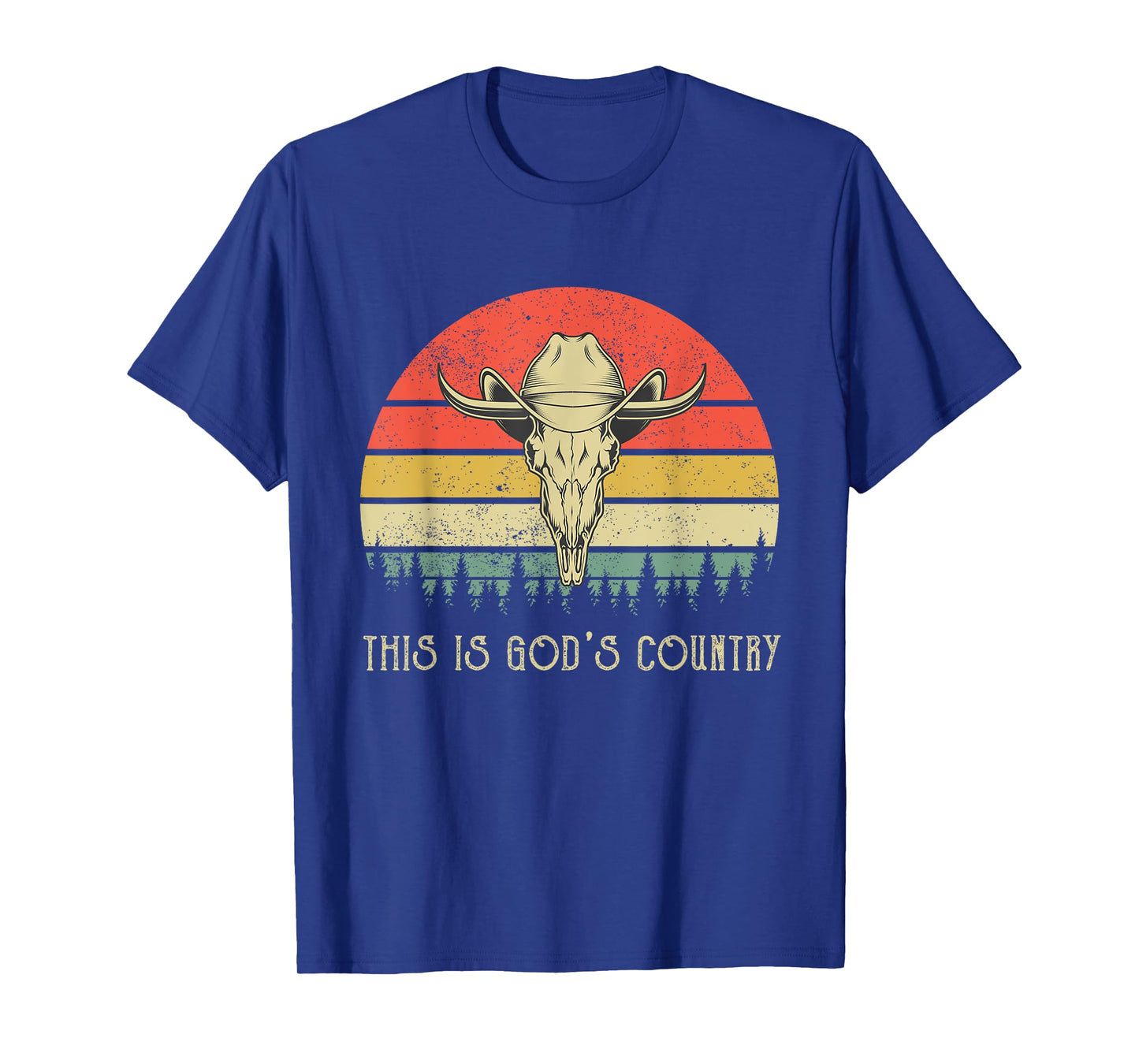 This Is God's Music Country Outfit Bull Skulls Western Howdy T-Shirt