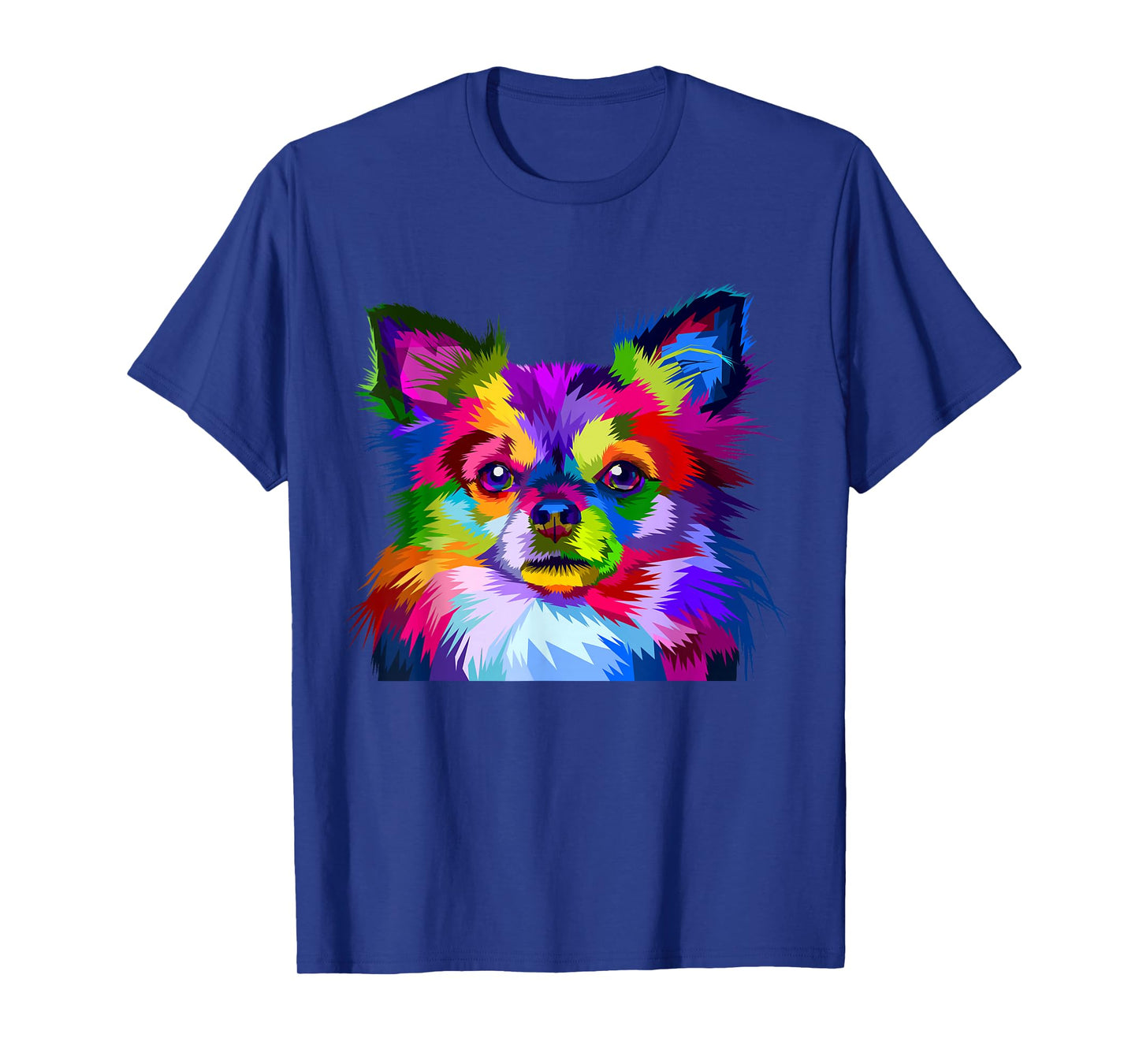 Long Hair Chihuahua Pop Art Portrait Art for Dog Owners T-Shirt
