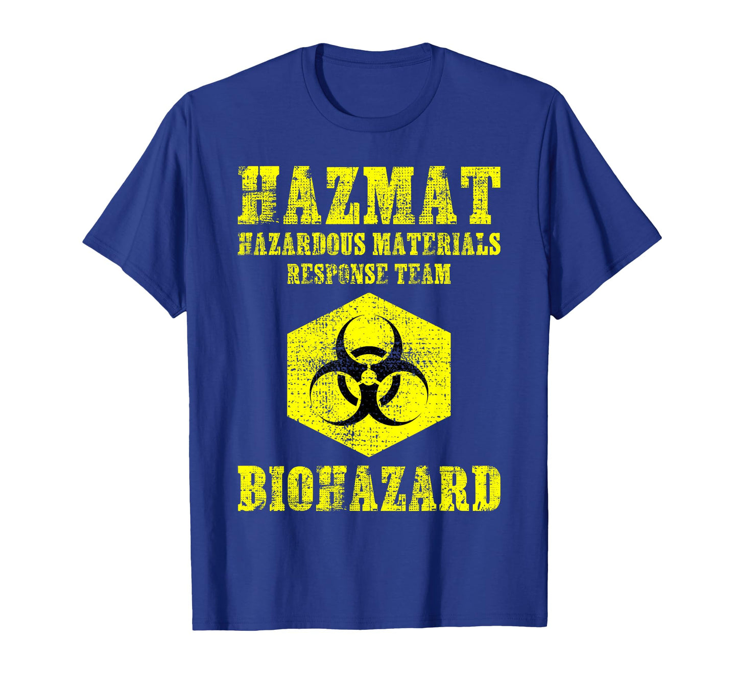 Hazardous Material Hazmat Response Team Grunge Biohazard T-Shirt