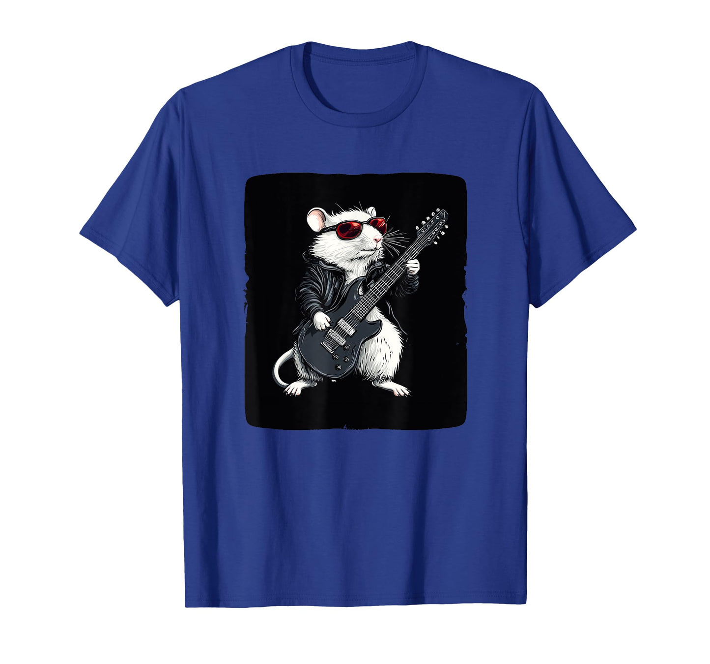 Cool White Rat with Electric Guitar for a Rocking Vibe T-Shirt