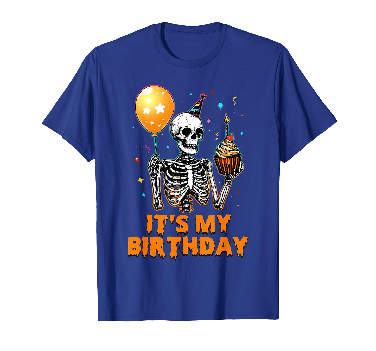 It's My Birthday Skeleton Happy Birthday Halloween T-Shirt