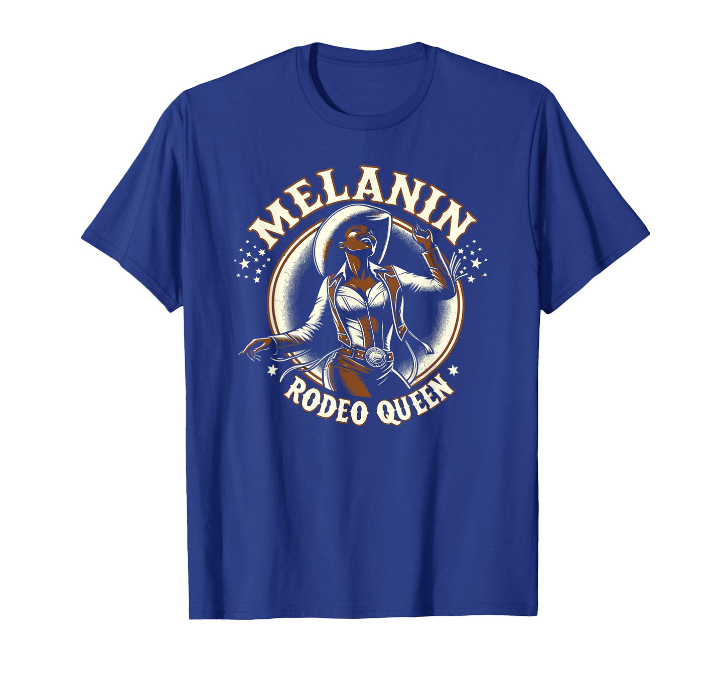 Melanin Rodeo Queen, Country African American Cowgirl T-Shirt