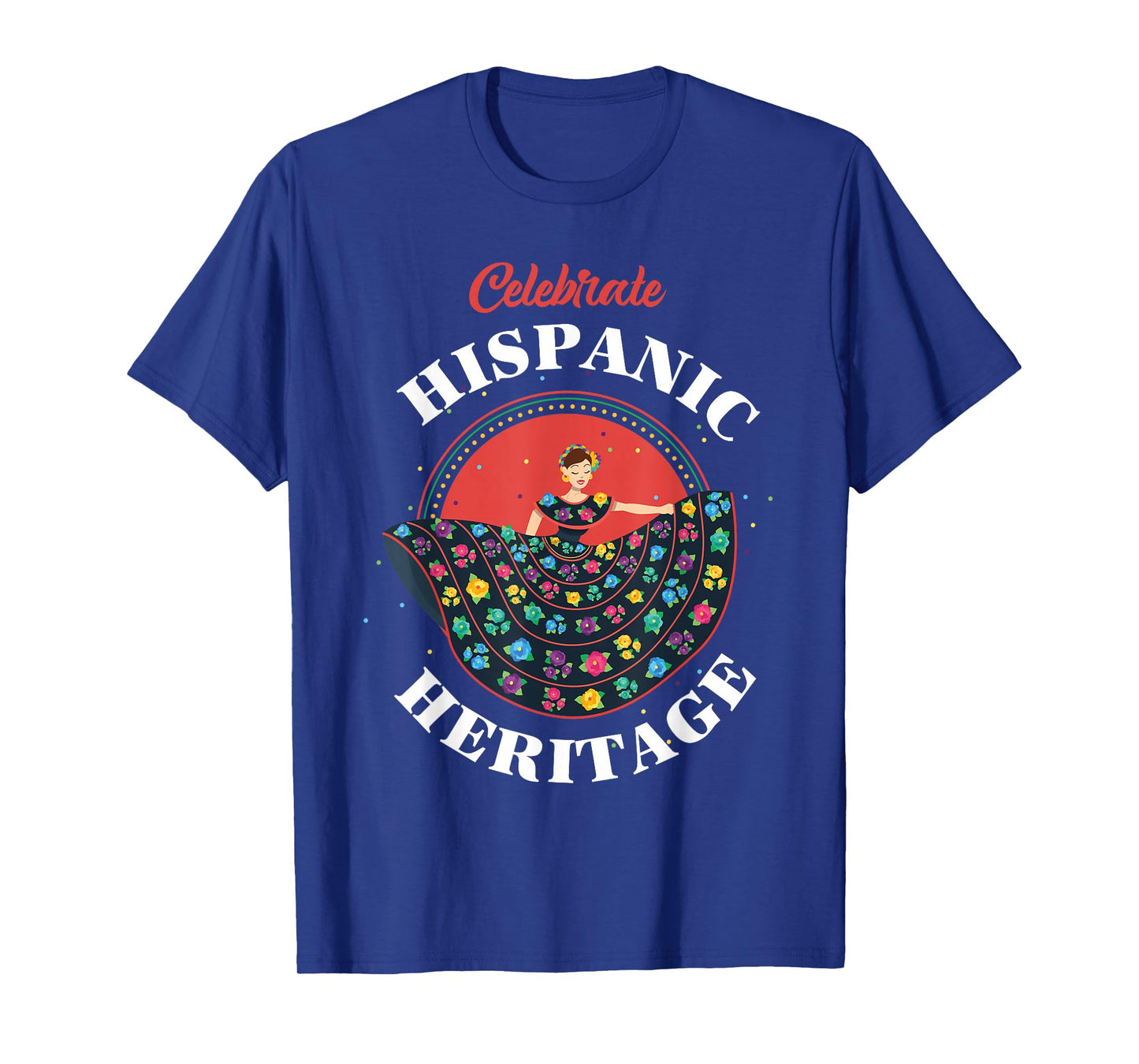Hispanic Heritage Month Countries Flag Inspiration Dancer T-Shirt