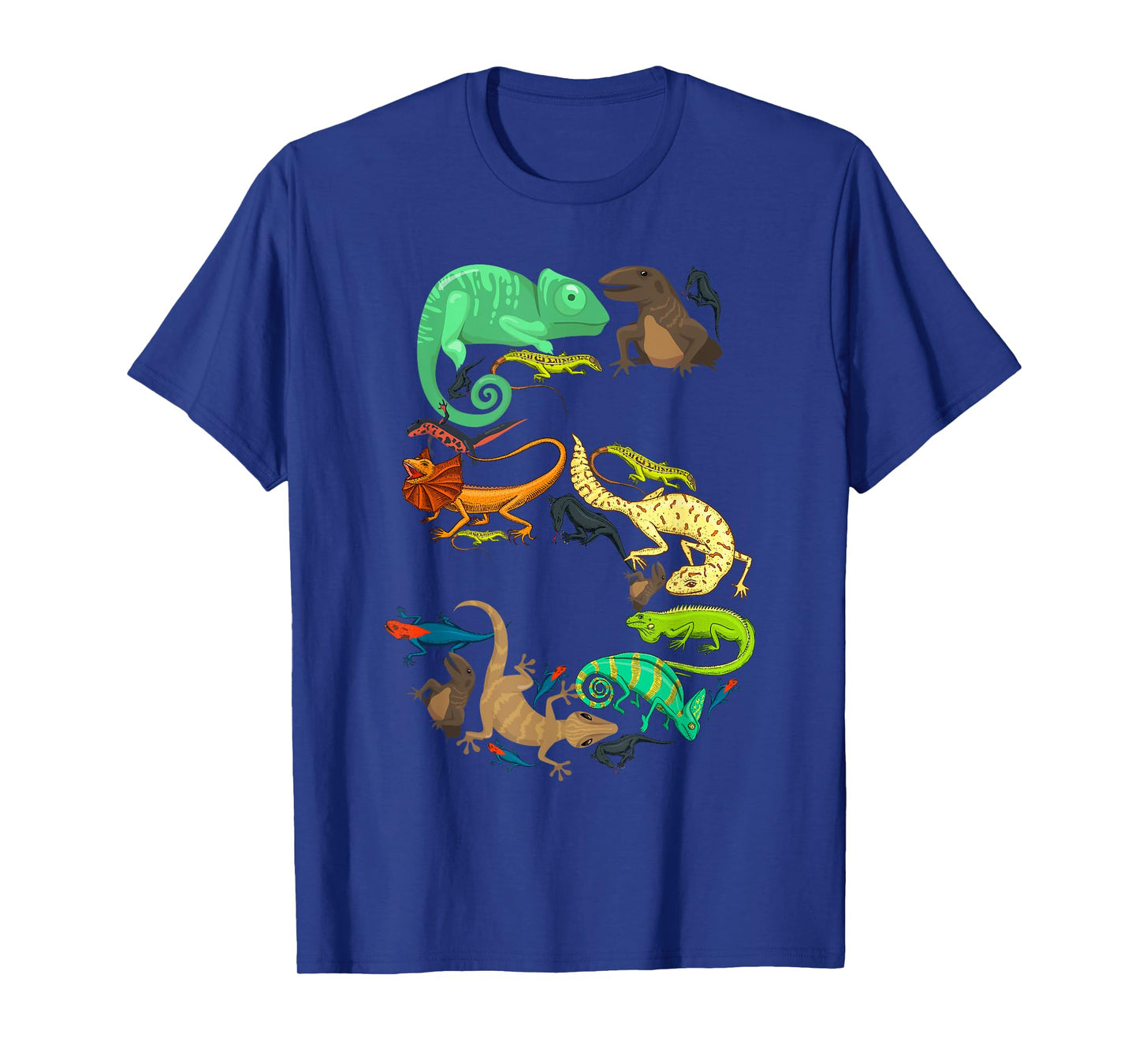 Kids 5th Birthday Reptiles Lizards Themed 5 Year Old Boys T-Shirt