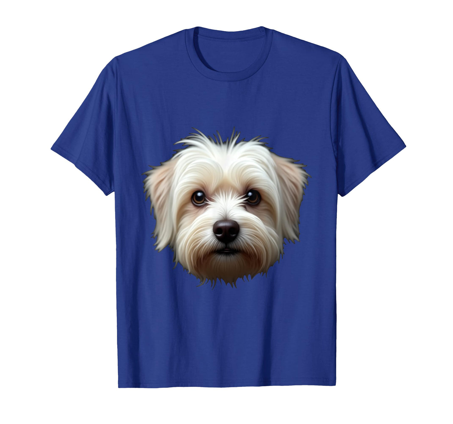 Black Maltese Dog Maltese Face T-Shirt