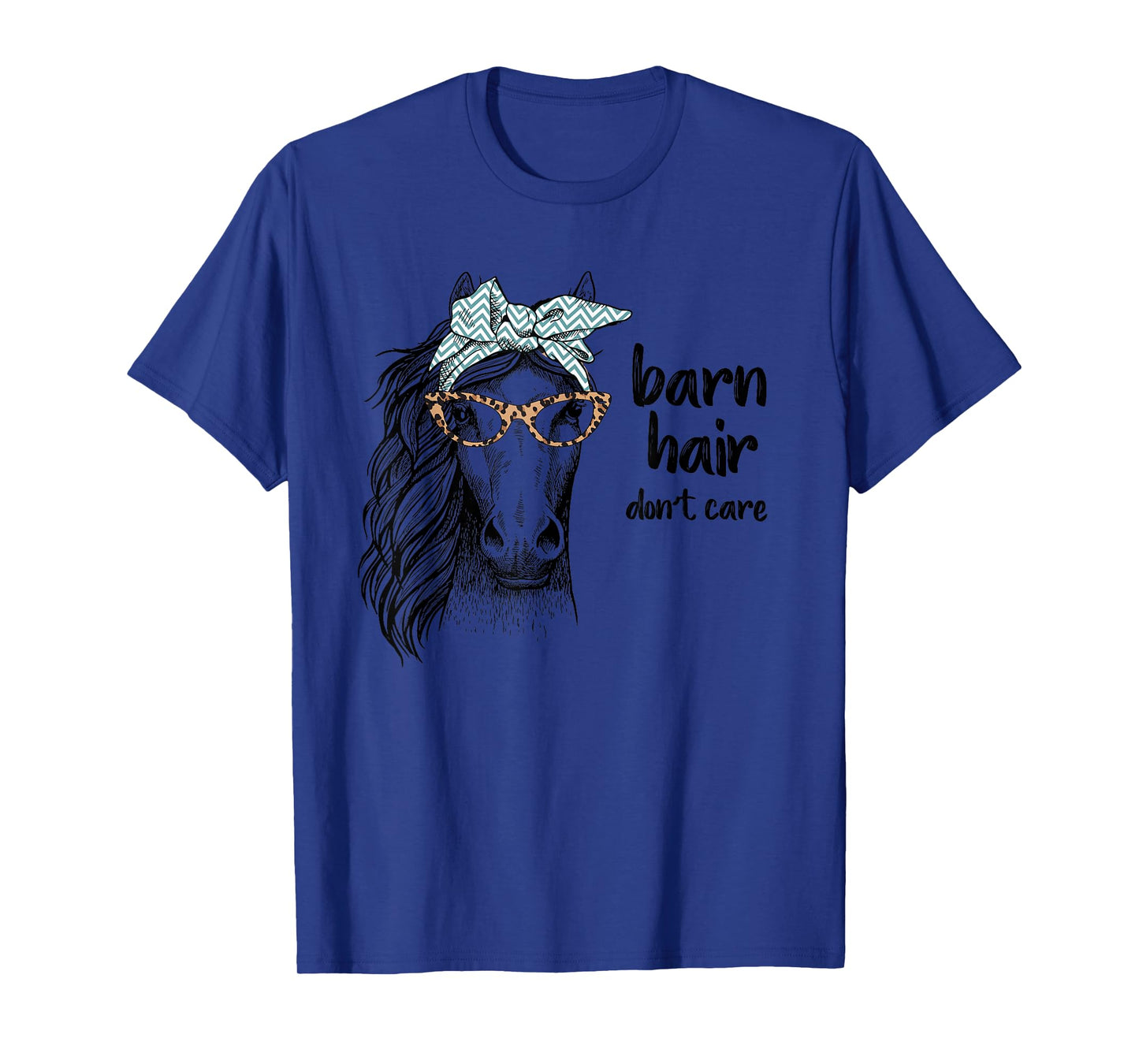 Cute Horse Love Girl Shirt Barn Hair Don't Care Cowgirl Gift T-Shirt