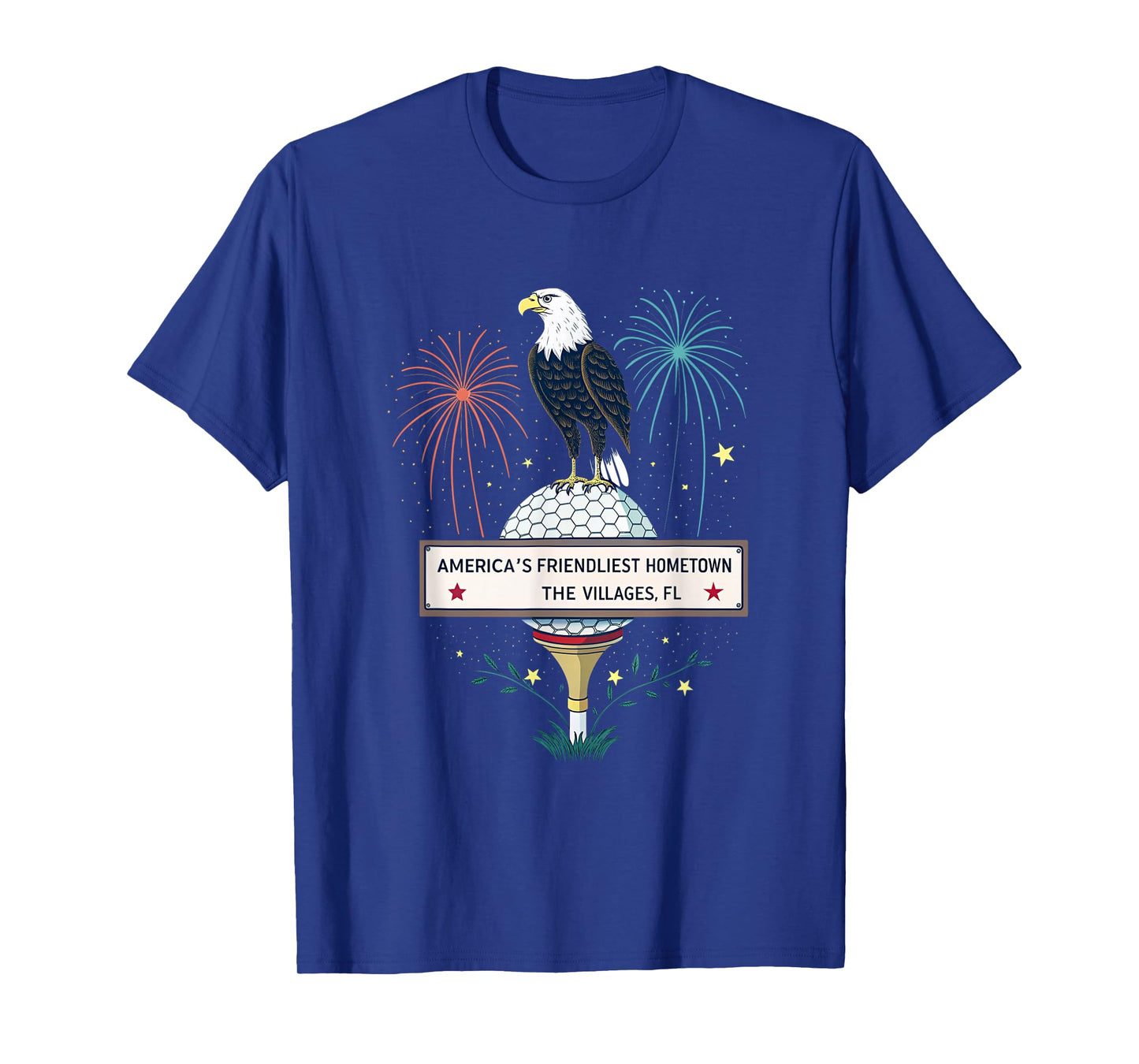 Patriotic Eagle The Villages FL Hometown T-Shirt