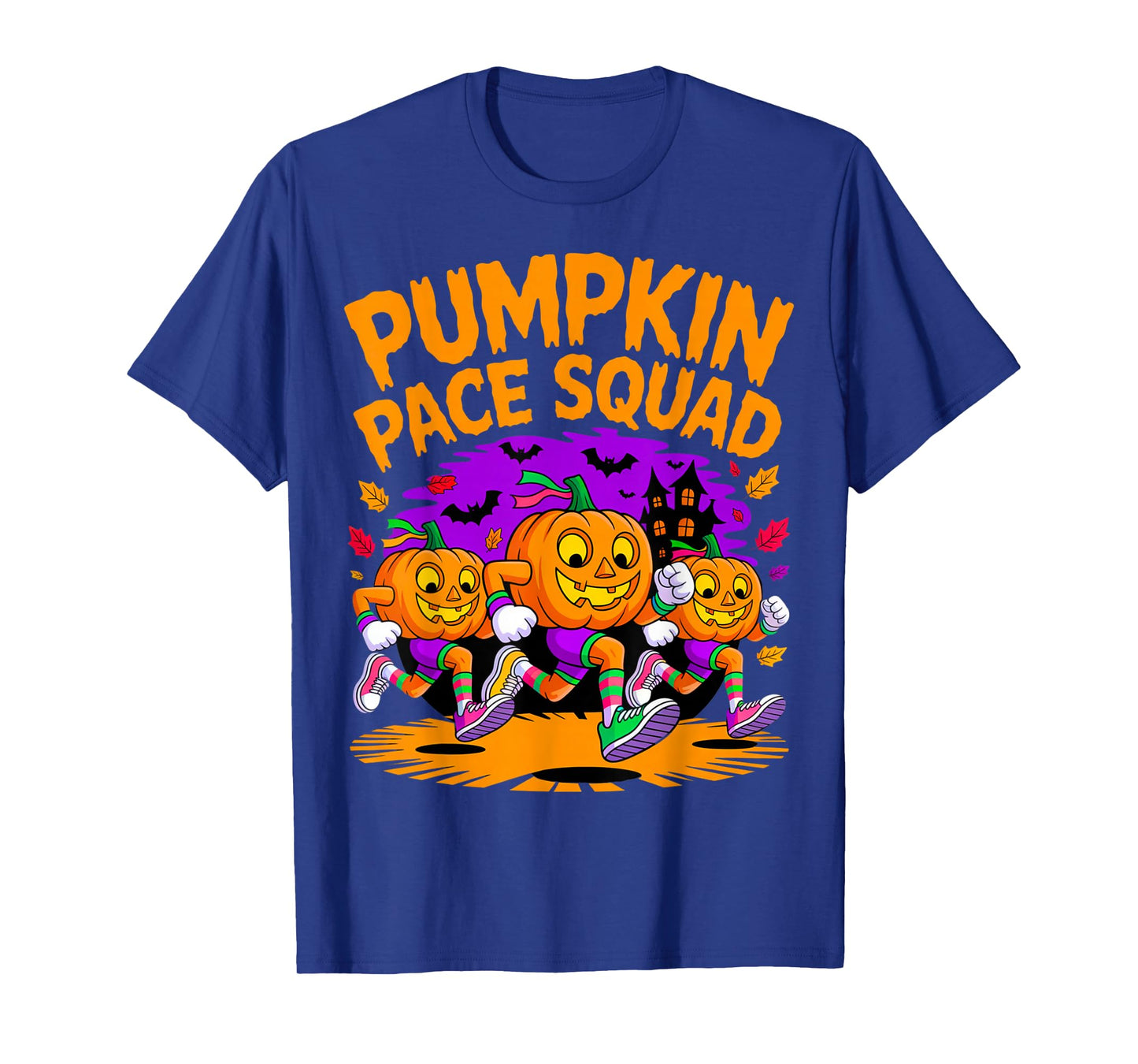 Pumpkin Pace Squad Runner Costume Halloween Running Marathon T-Shirt